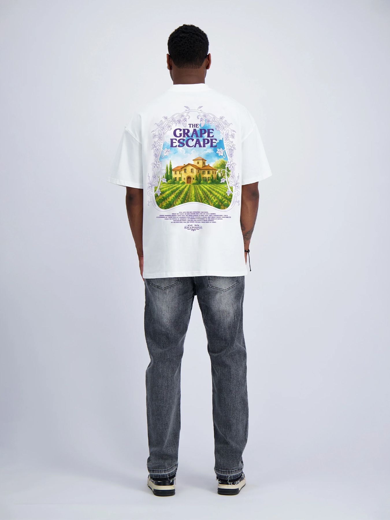 Black Bananas Grape escape tee White 2900167312030