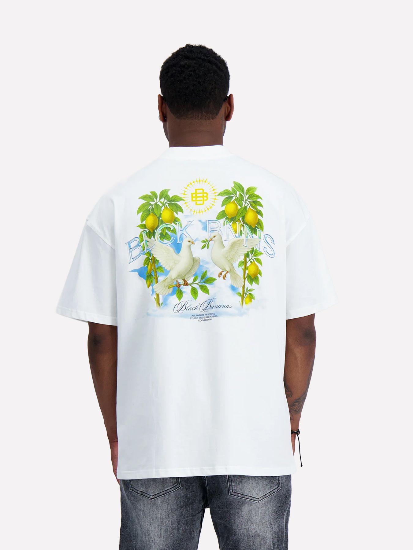 Black Bananas Doves tee White 2900167316038