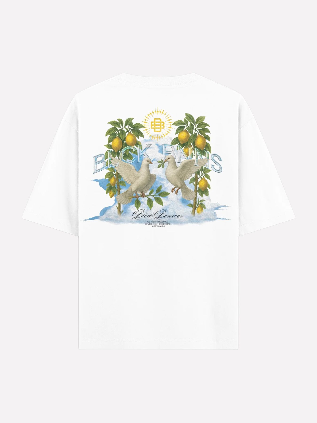 Black Bananas Doves tee White 2900167316038
