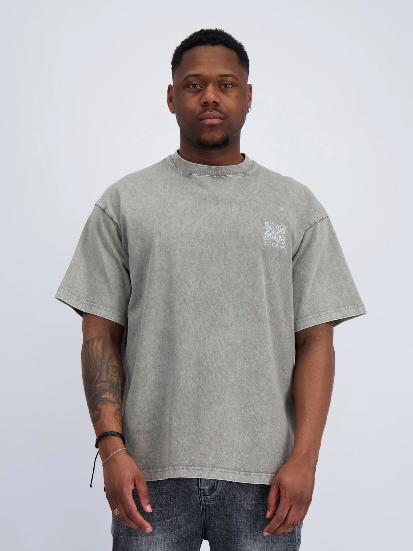 Black Bananas Anagram t-shirt Light Grey Melange 00118874-LGM