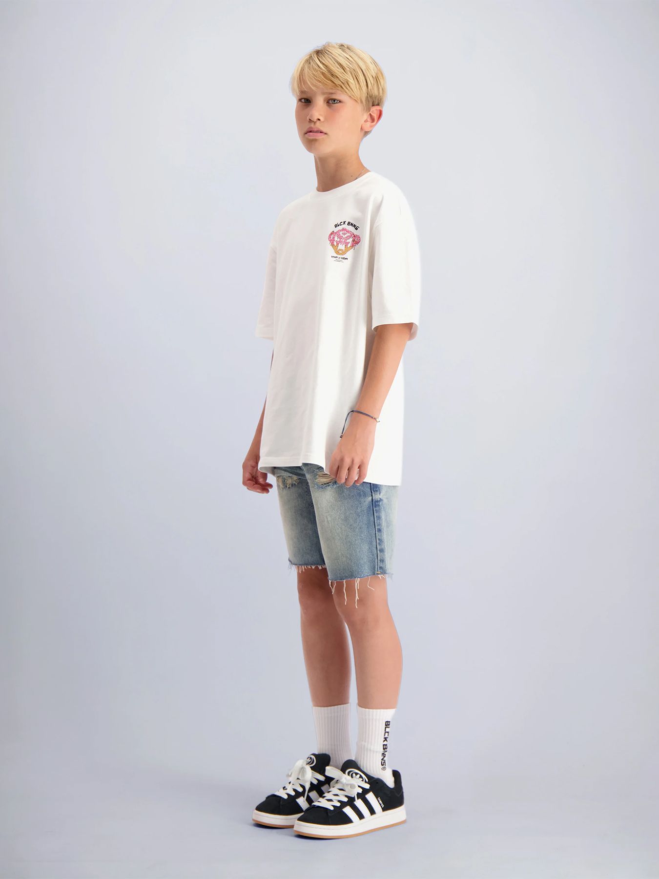 Black Bananas Kids icecream t-shirt White 00118877-002