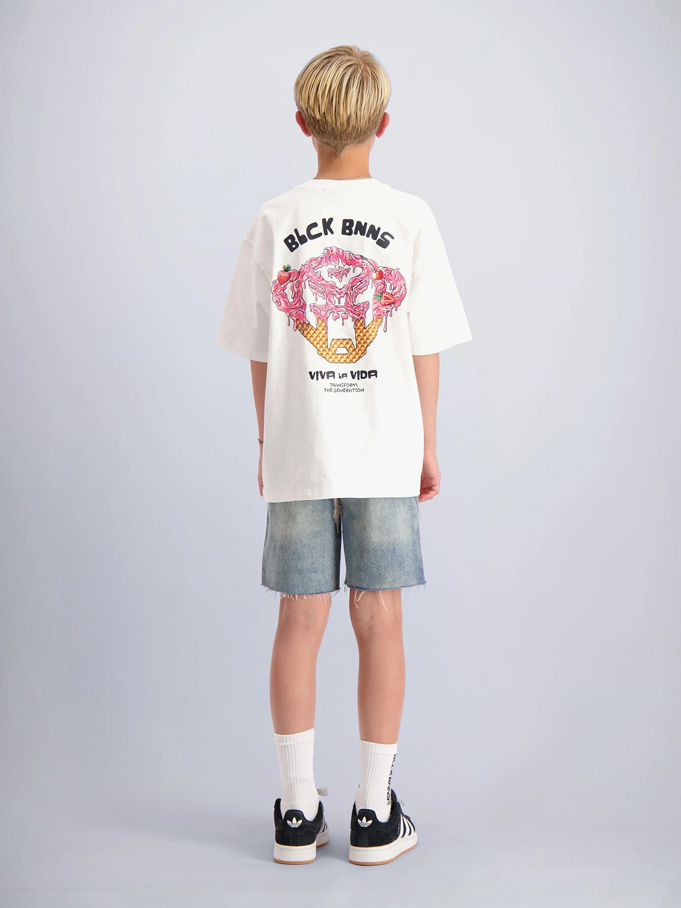 Black Bananas Kids icecream t-shirt White 2900167320035