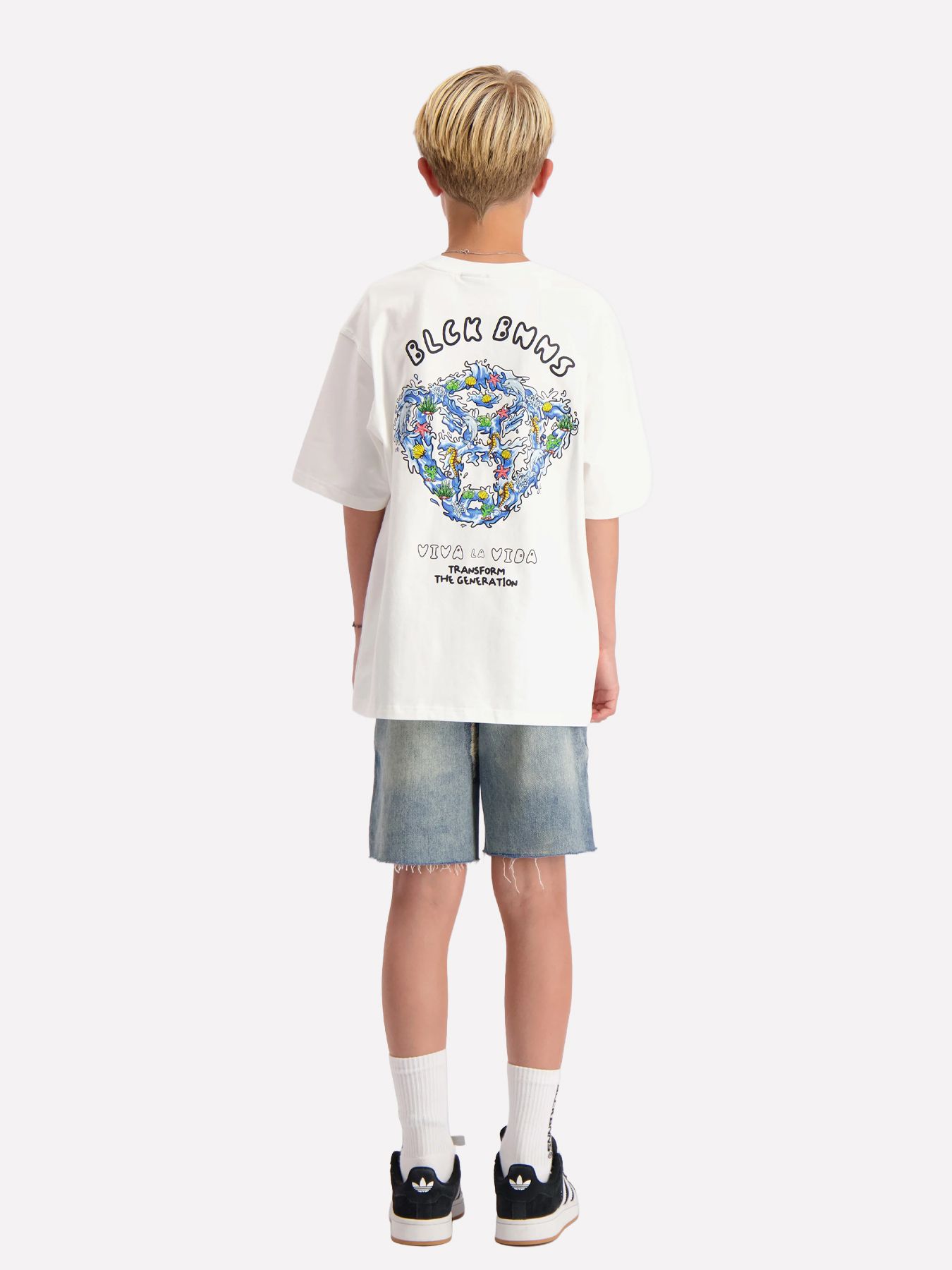 Black Bananas Kids Wave t-shirt White 2900167321018