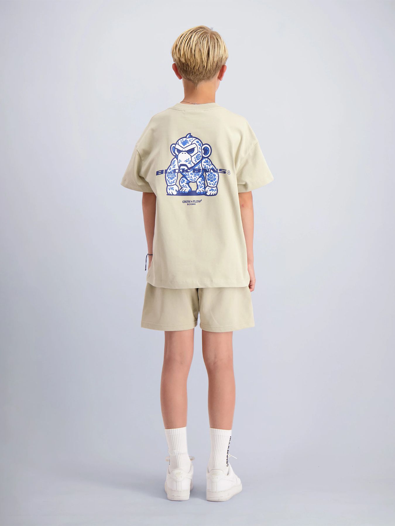 Black Bananas Kids 3d flower convoy twinset Sand 2900167323036