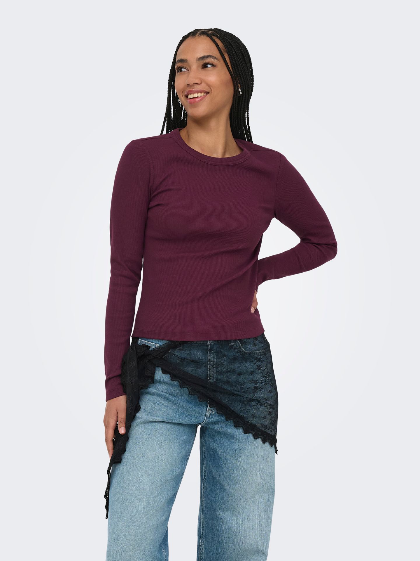Only ONLVAL L/S O-NECK TOP JRS NOOS Fig 00118882-EKA26011400001684