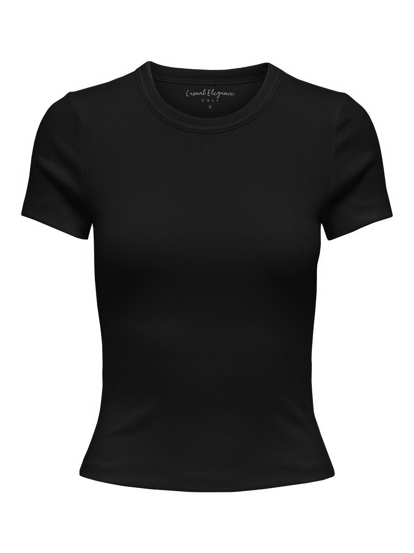 Only ONLVAL S/S O-NECK SOLID TOP JRS NOO Black 2900167329038