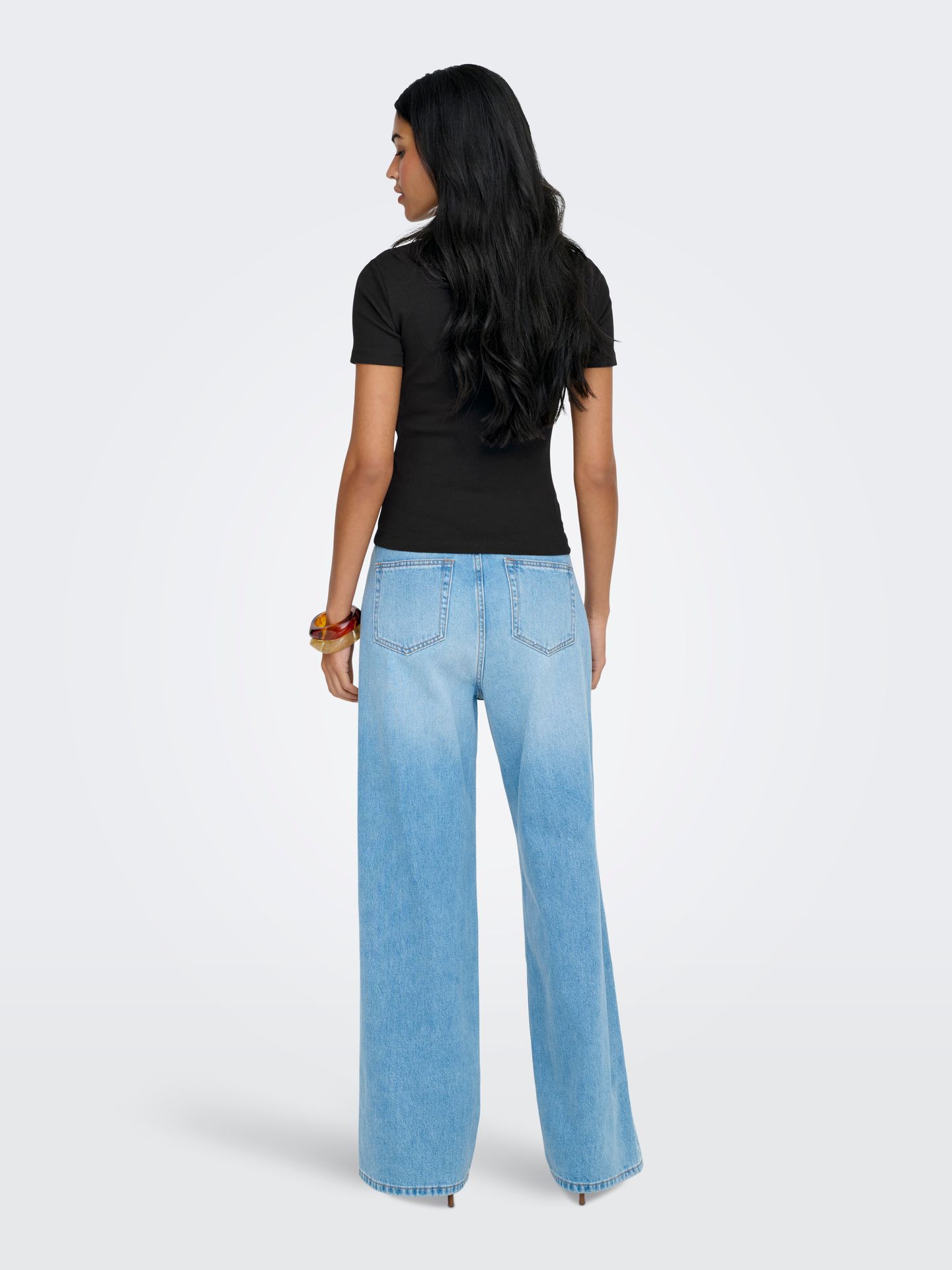 Only ONLVAL S/S O-NECK SOLID TOP JRS NOO Black 2900167329038