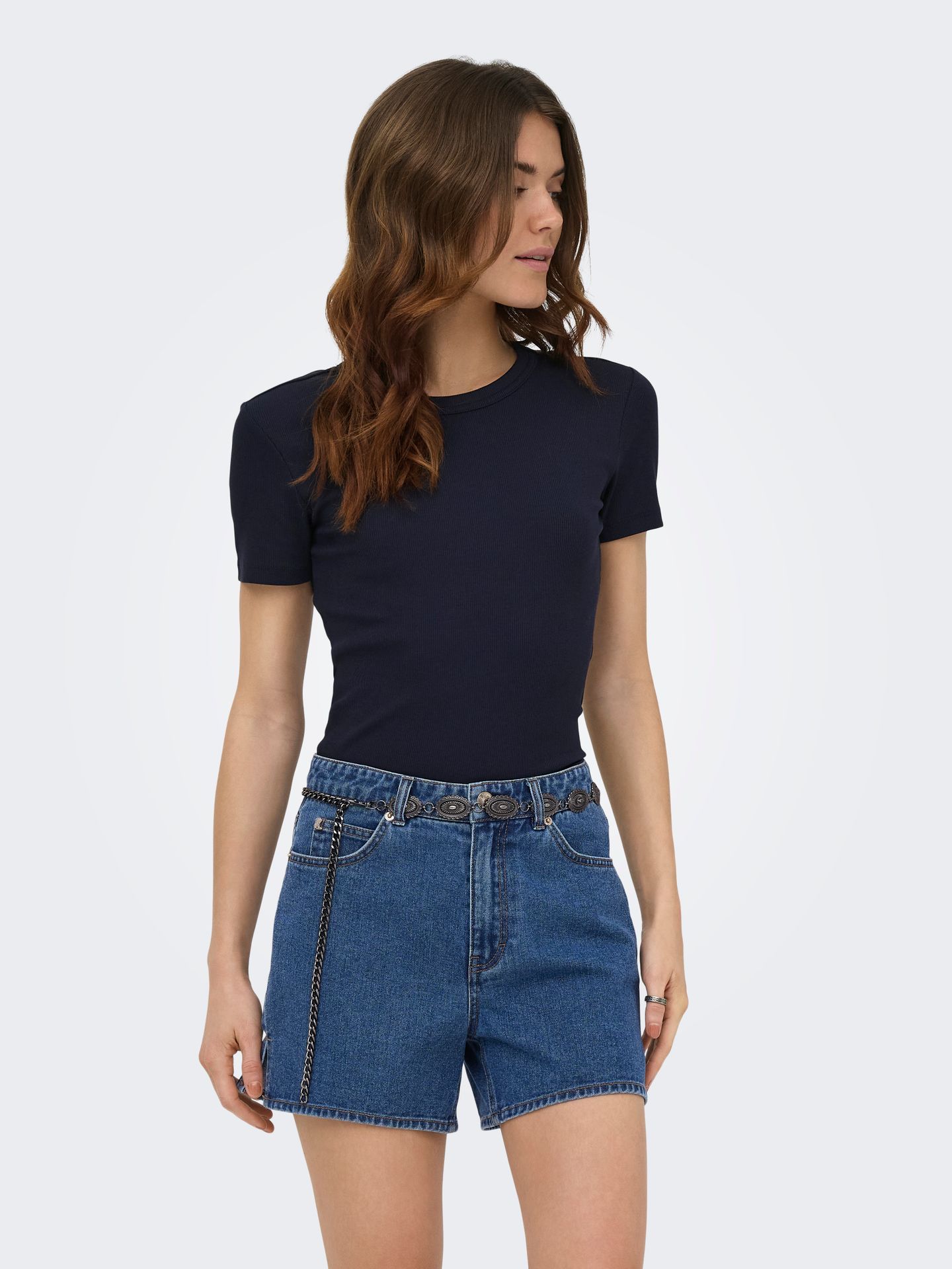 Only ONLVAL S/S O-NECK SOLID TOP JRS NOO Night Sky 00118883-EKA26011400000021