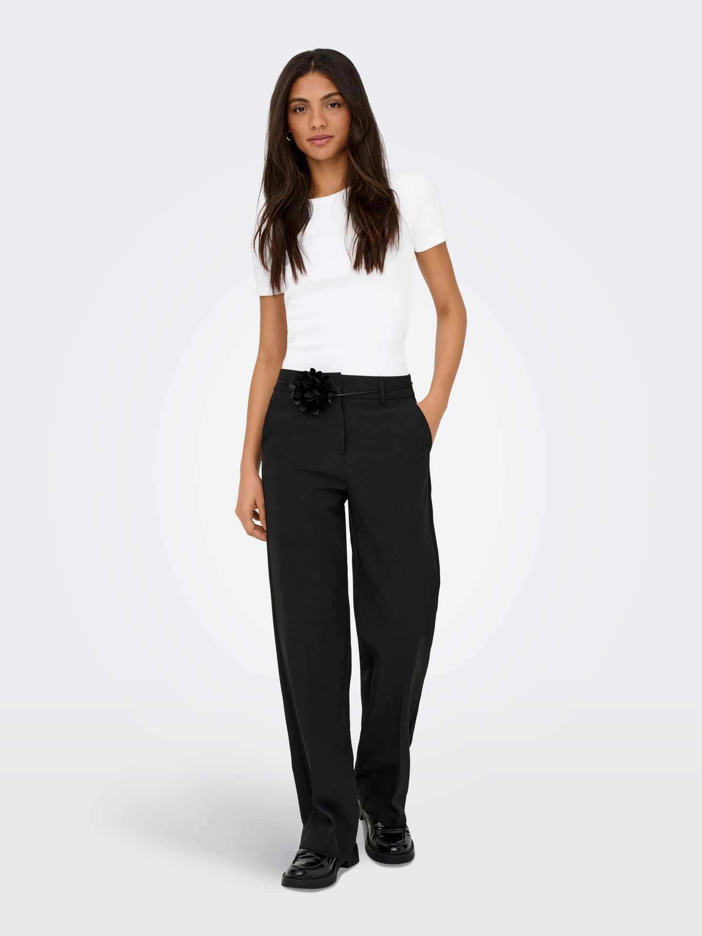Only ONLVAL S/S O-NECK SOLID TOP JRS NOO Bright White 2900167330034