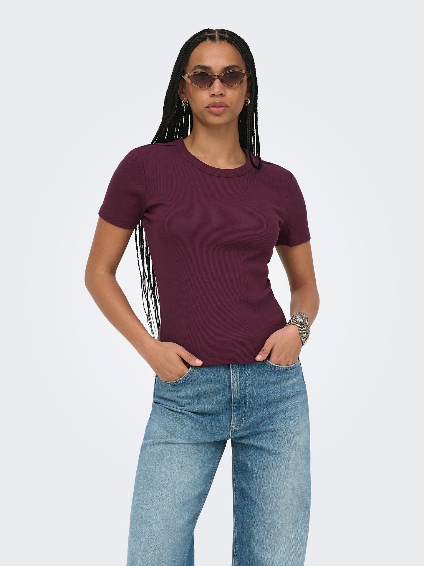 Only ONLVAL S/S O-NECK SOLID TOP JRS NOO Fig 2900167327058