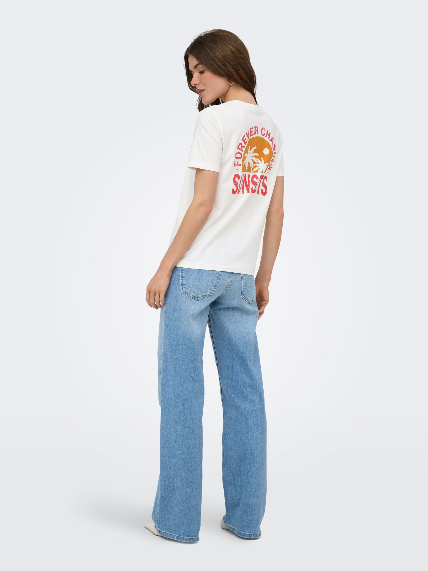 Only ONLFINE S/S REG TEE CS JRS Cloud Dancer/2024 BRODERIE ANGLAISE 2900167343034