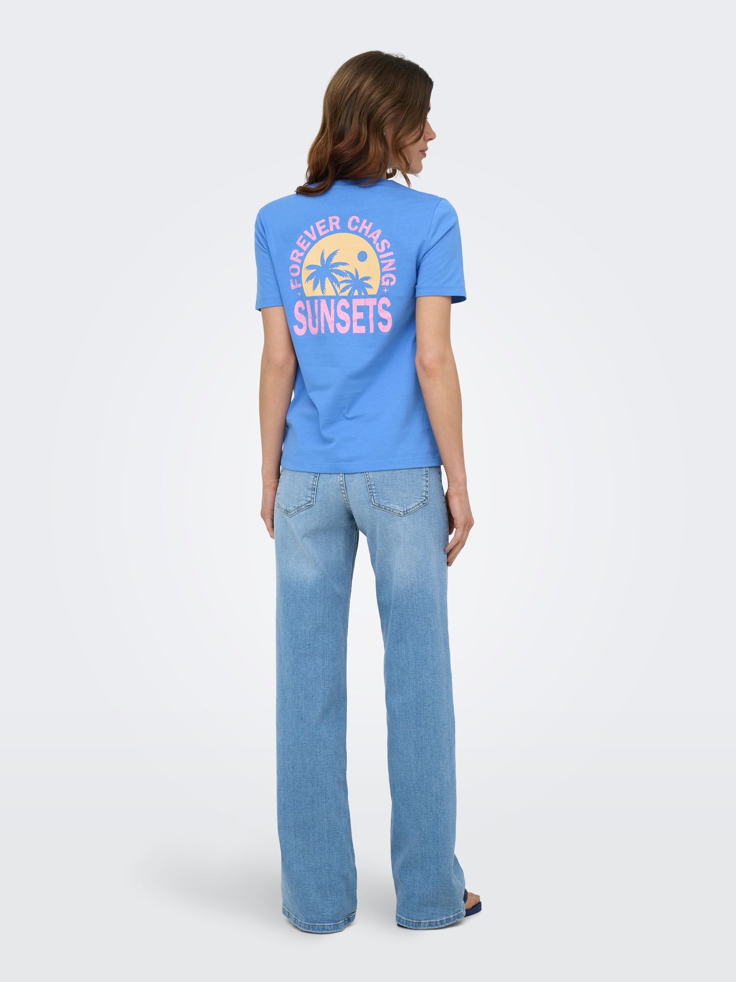 Only ONLFINE S/S REG TEE CS JRS Ultramarine/Melange/White Pearls 2900167345052