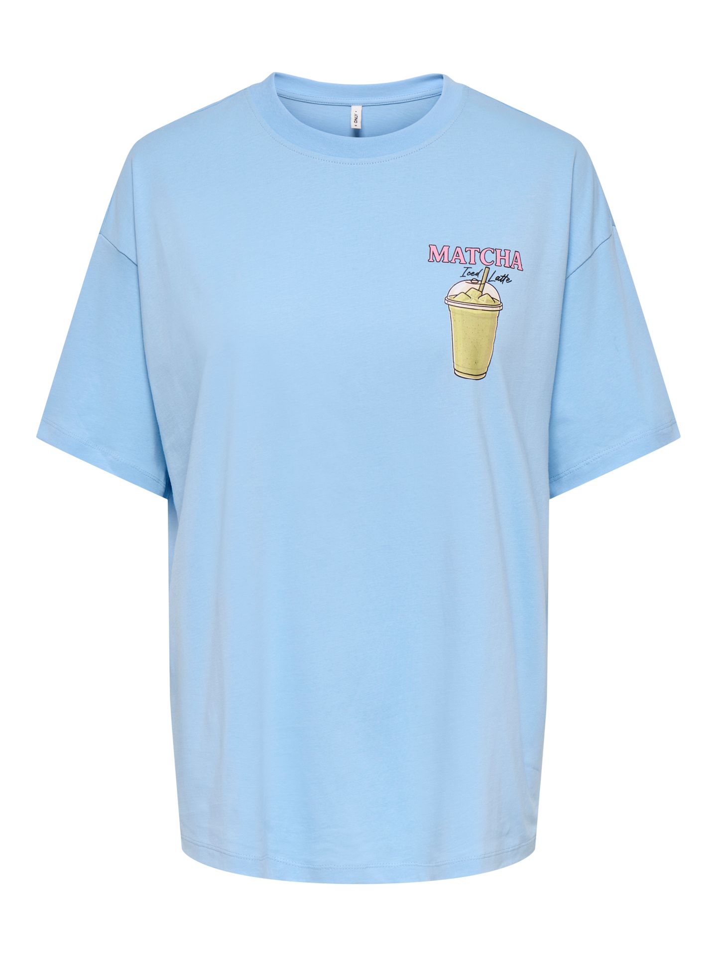 Only ONLRITA S/S PRINTED TEE CS JRS Placid Blue/Lemoncello (prism pink) 00118890-EKA26011400003517