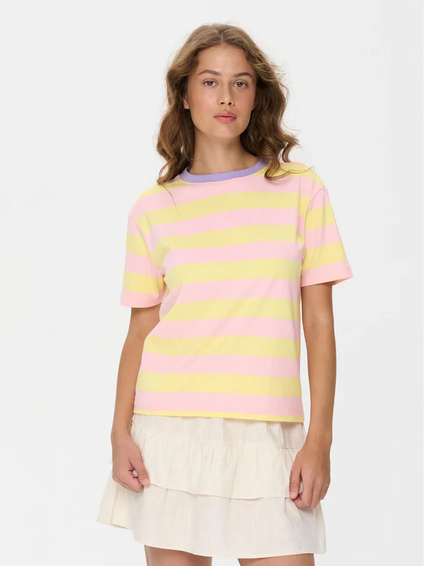 24 Colours 12568 T-shirt Geel 00119095-Y5
