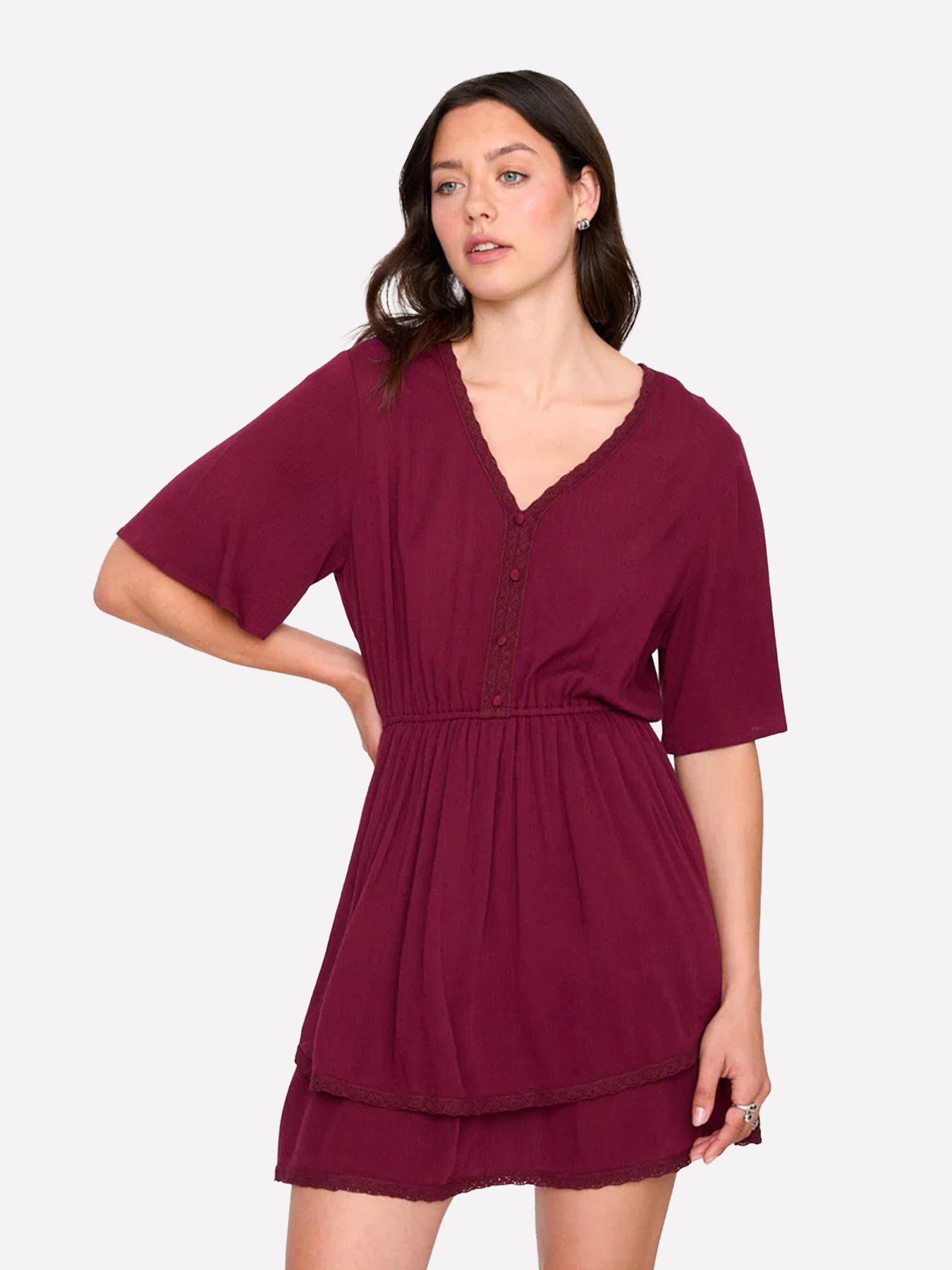 24 Colours 21316 Dress bordeaux 00119096-R1