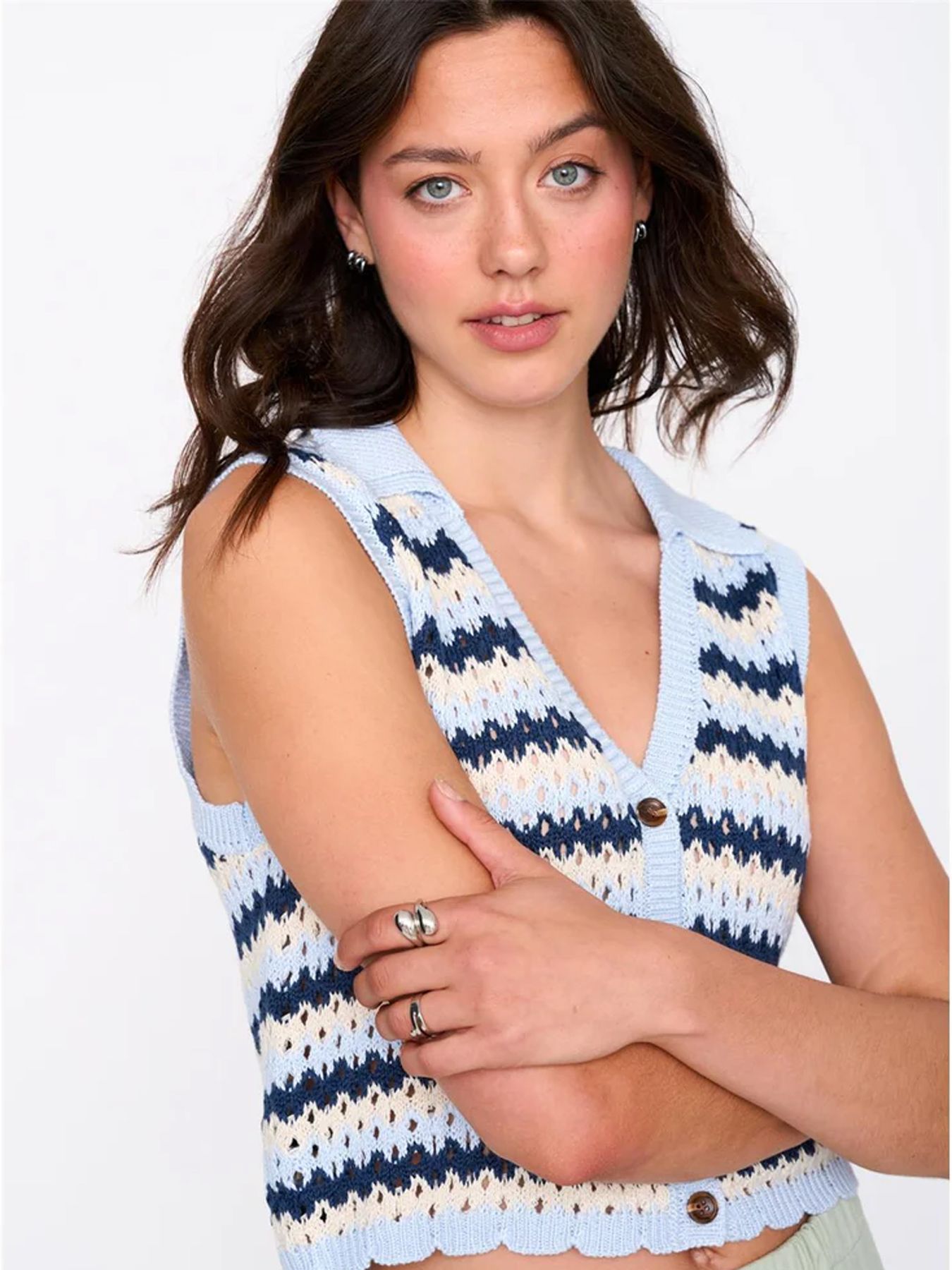 24 Colours 41358 gilet Blue 2900167793129