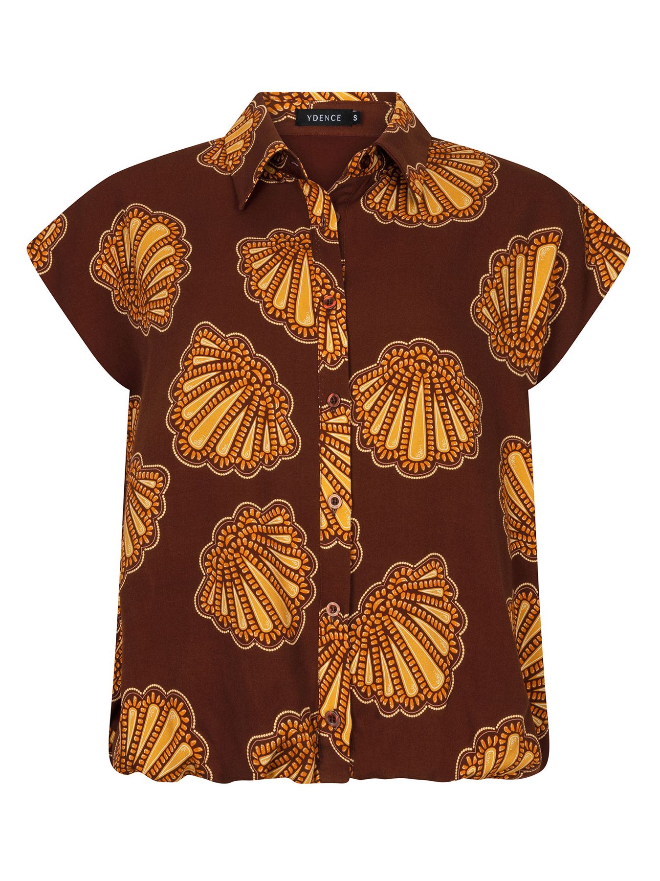 Ydence Blouse Veronica  Brown Shells 00119124-1127