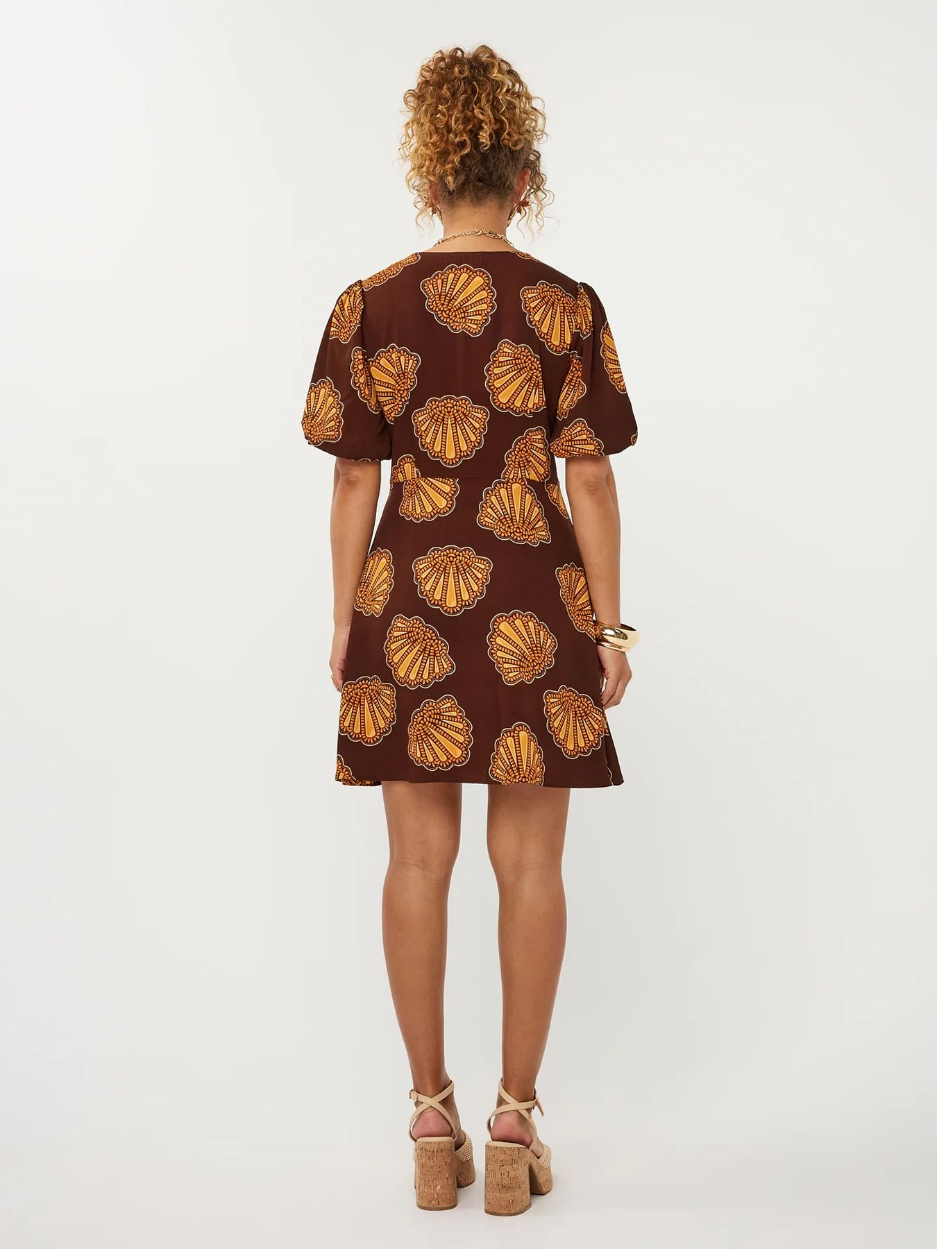 Ydence Dress Nika  Brown Shells 2900167852048