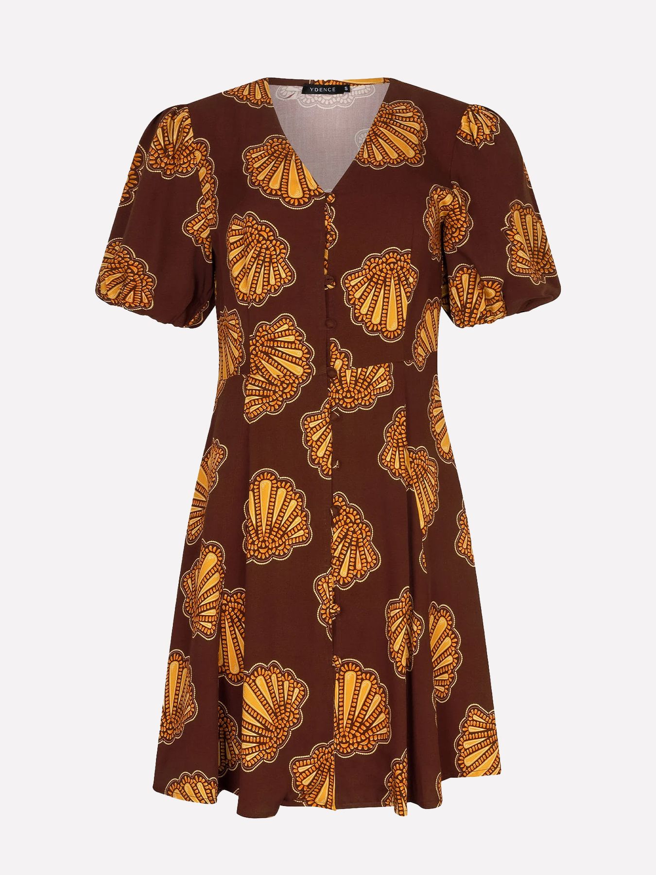 Ydence Dress Nika  Brown Shells 2900167852048