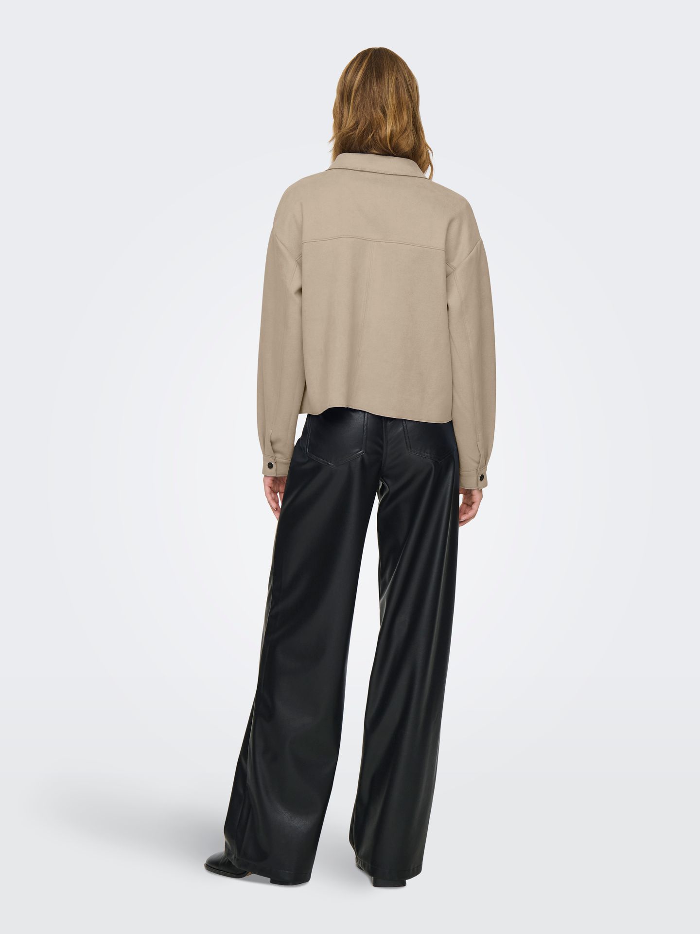 Only JDYJULLE L/S FAKE SUEDE SHIRT JRS N Oxford Tan 2900167857012