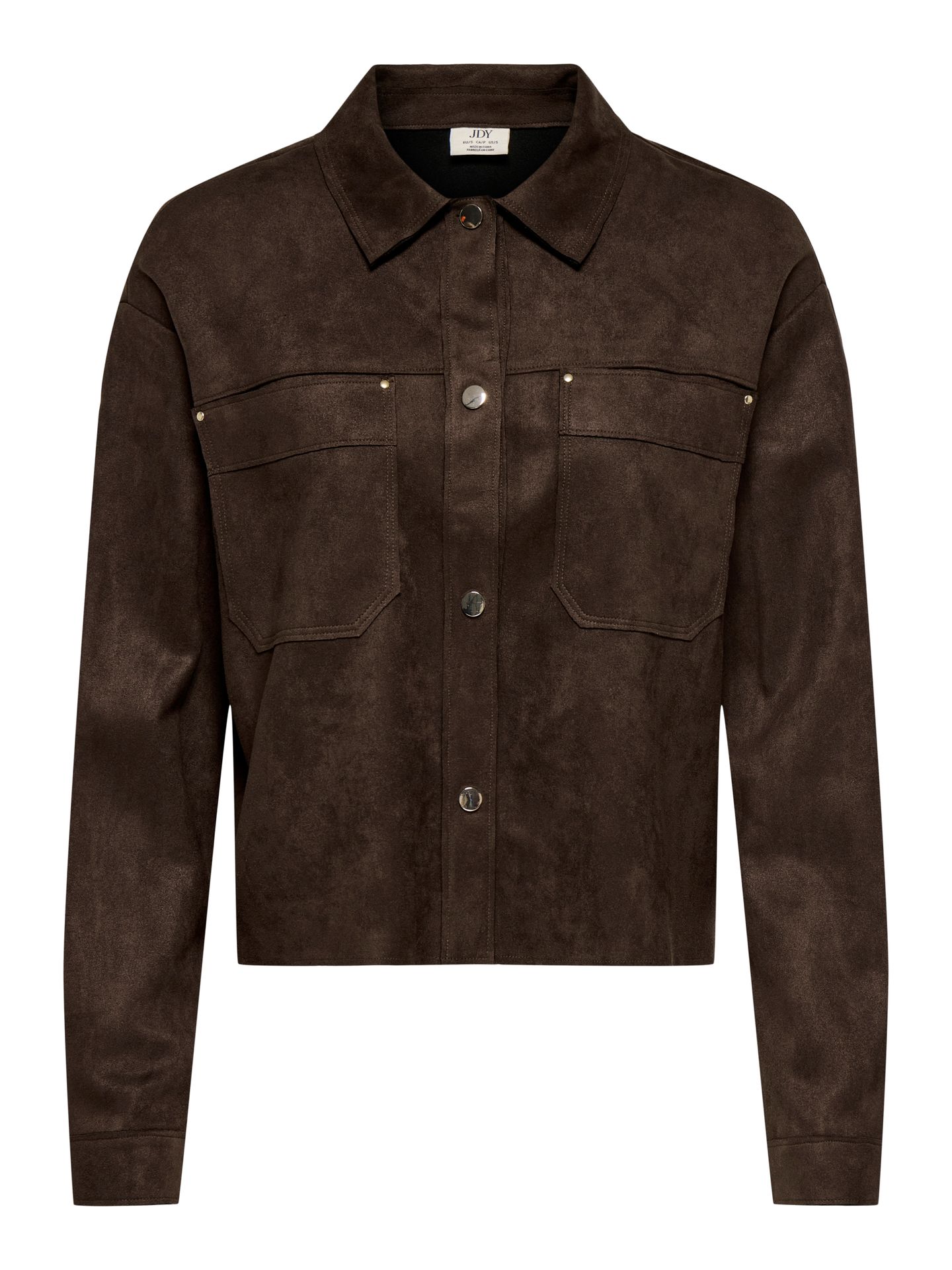 Only JDYJULLE L/S FAKE SUEDE SHIRT JRS N Coffee Bean 00119143-EKA26011400003147