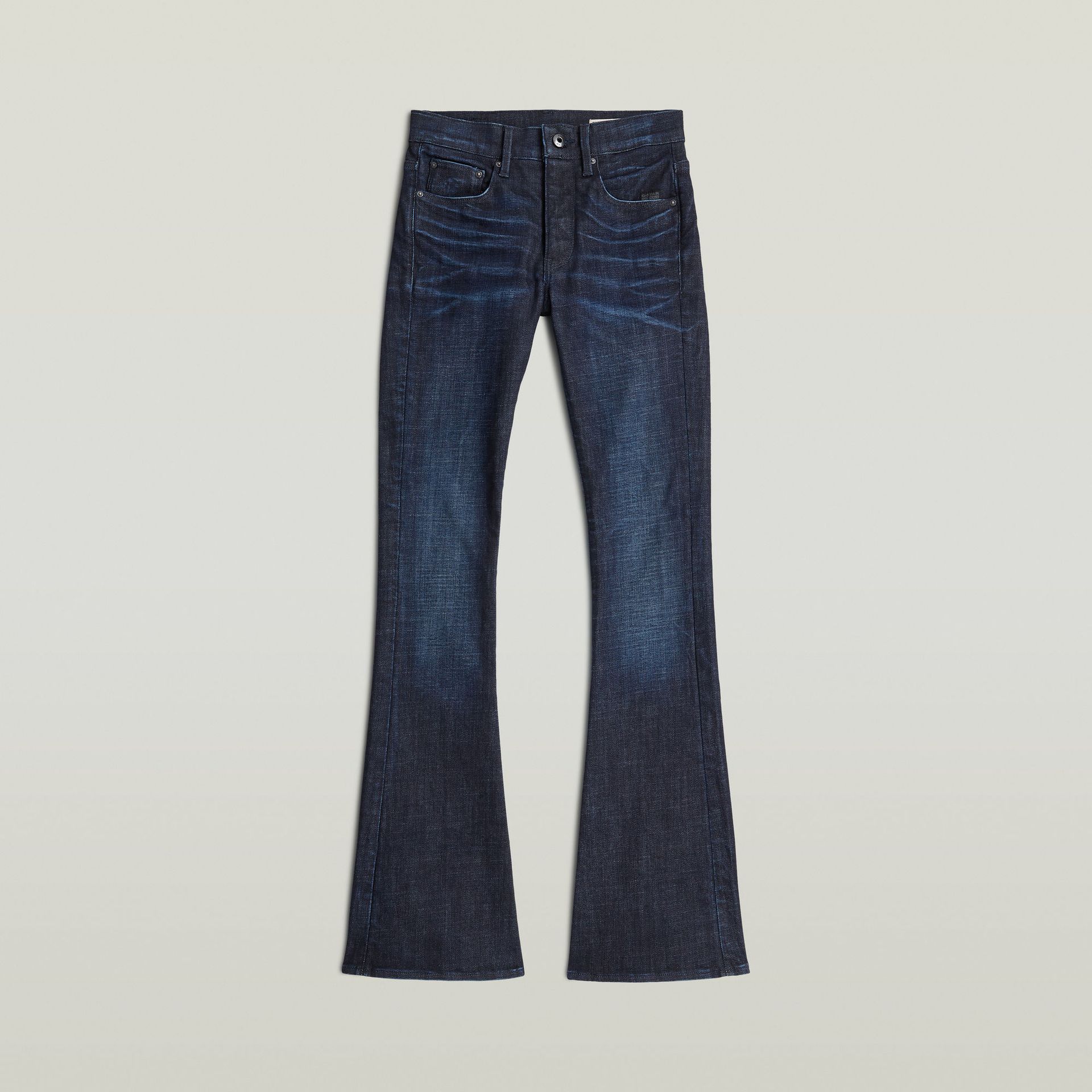 G-star Raw 3301 Flare Wmn J368 worn in chopper 2900167864379