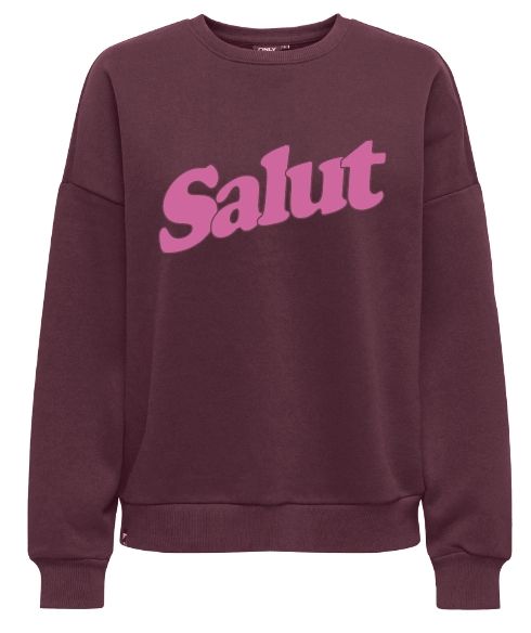 Only ONLZALENTA BOXY L/S BOX CS SWT Fig/MELANGE 00119159-EKA26011400003113