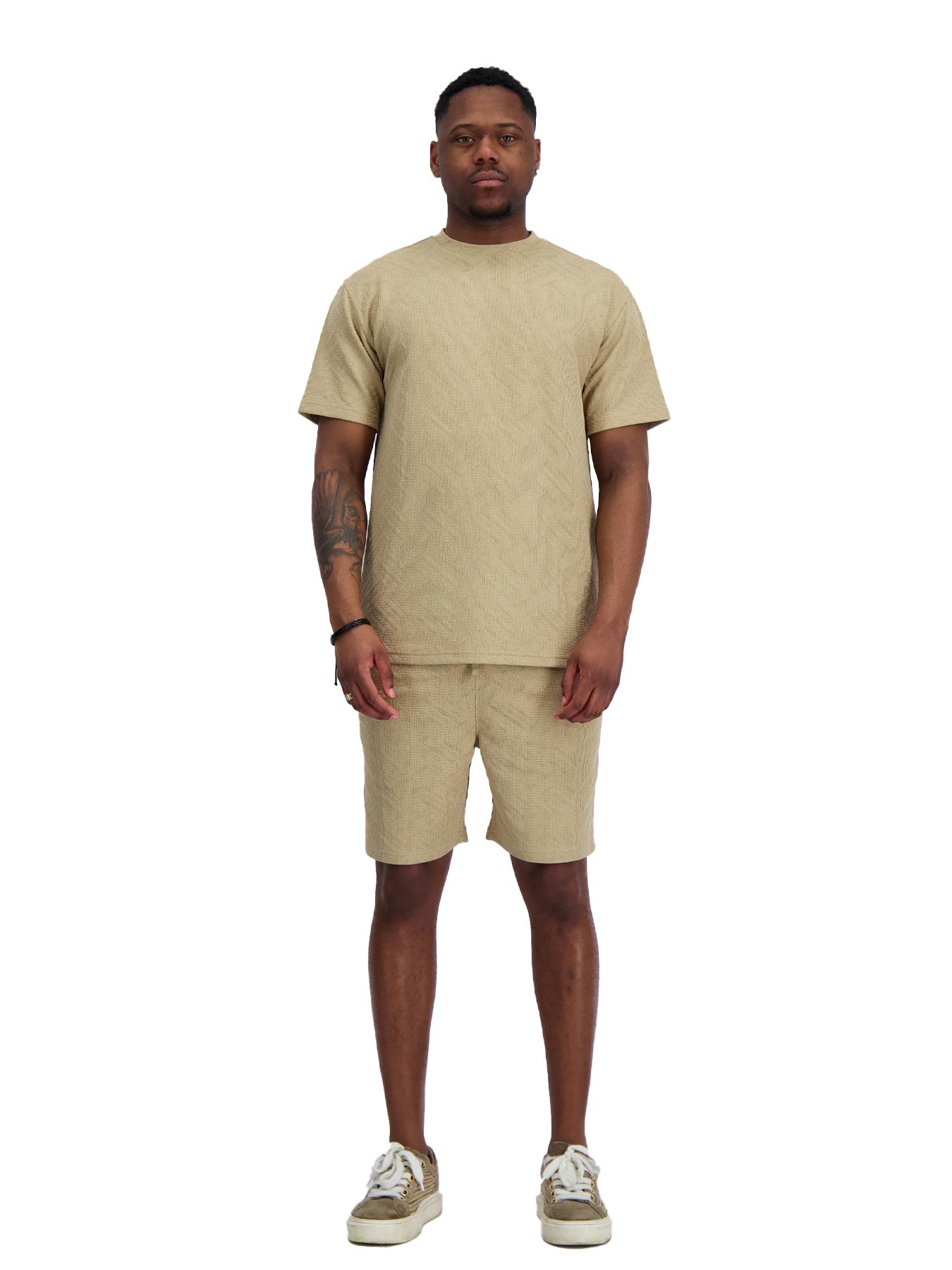 Black Bananas Knitted twinset Sand 00119171-703