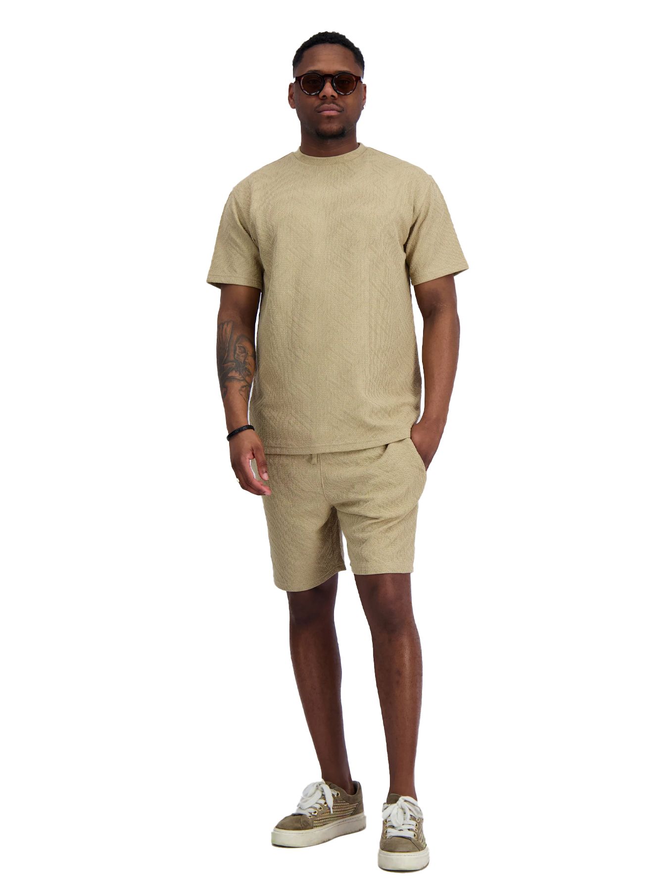 Black Bananas Knitted twinset Sand 2900167895069