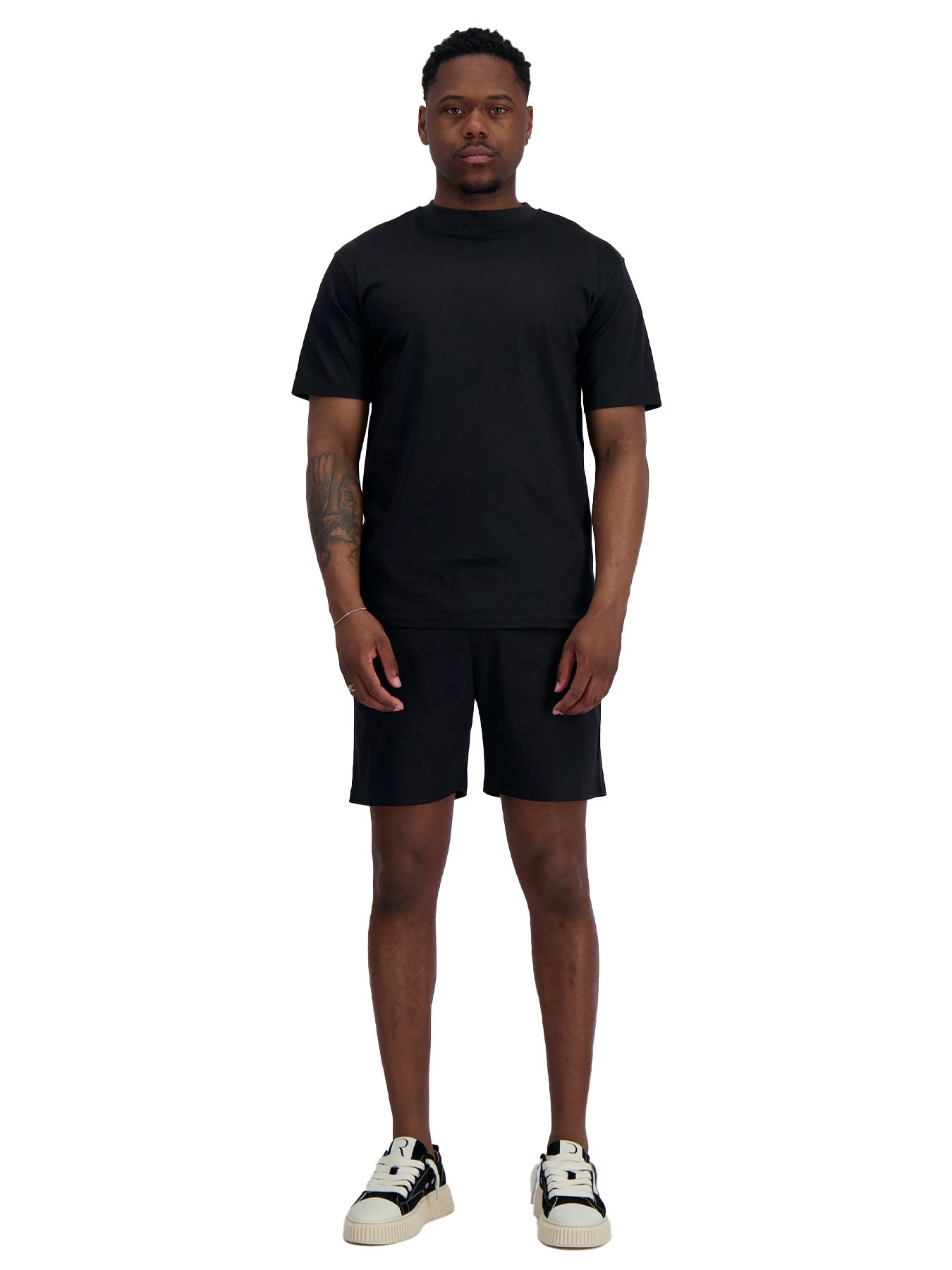 Black Bananas Mercerised tee twinset Black 00119172-999