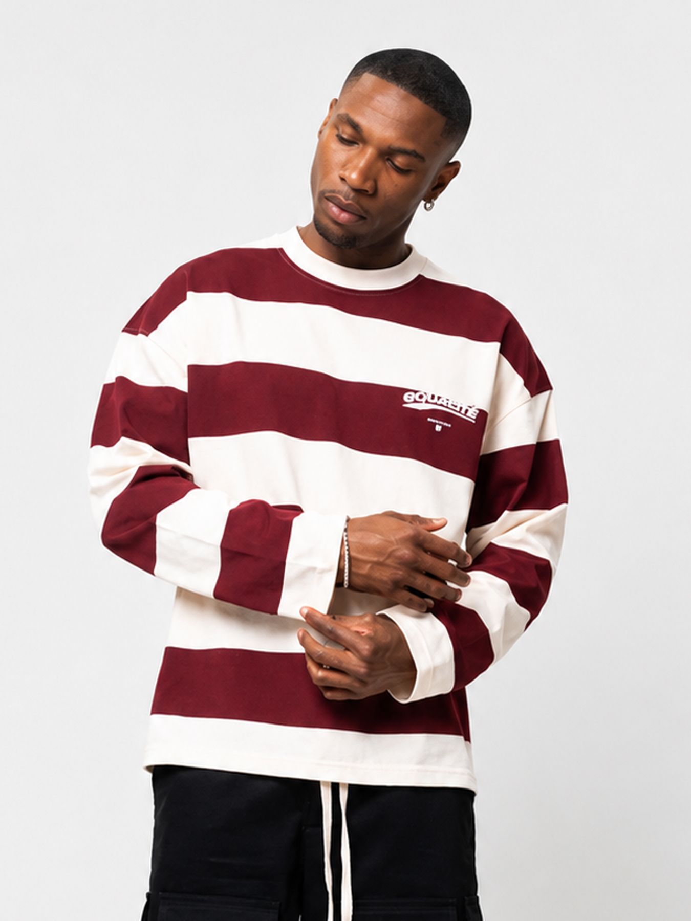  Axel stripe longsleeve off white 00119178-W2
