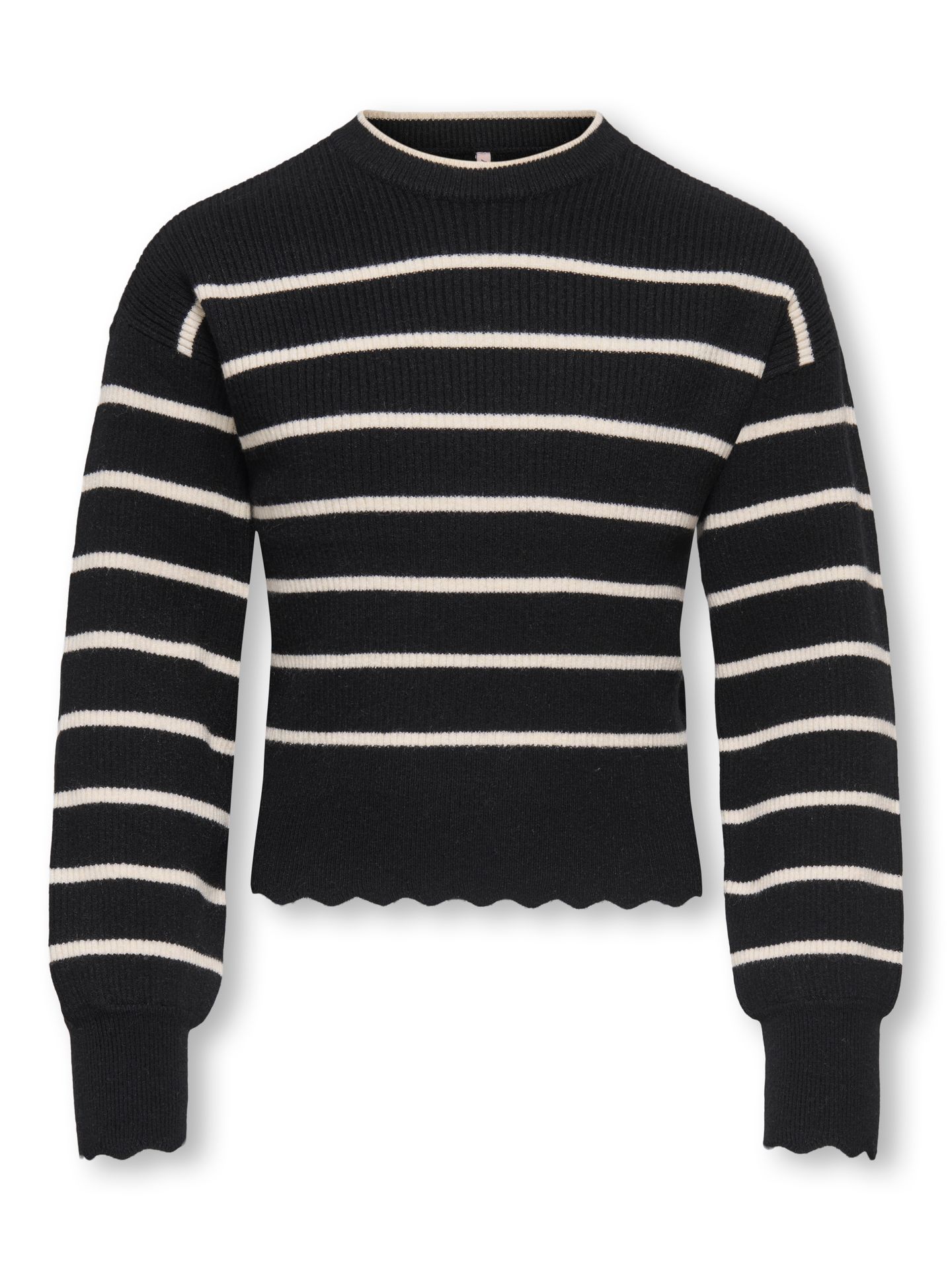Only KOGIBI LS O-NECK PULLOVER CP KNT NO Black/LEO AOP 2900167915033