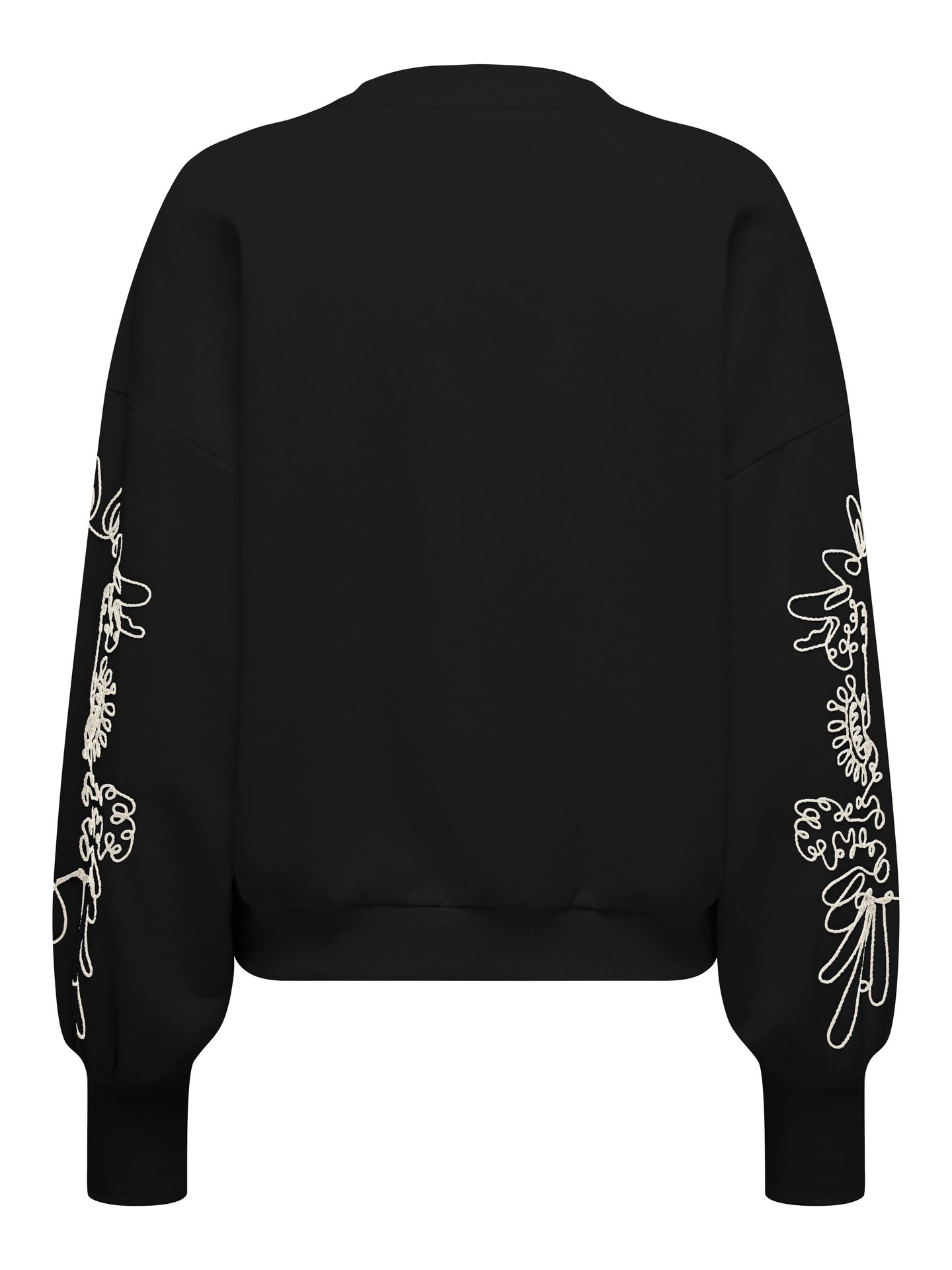 Only ONLBROOKE L/S O-NECK DETAIL SWT Black/Silver glitter 2900167926015