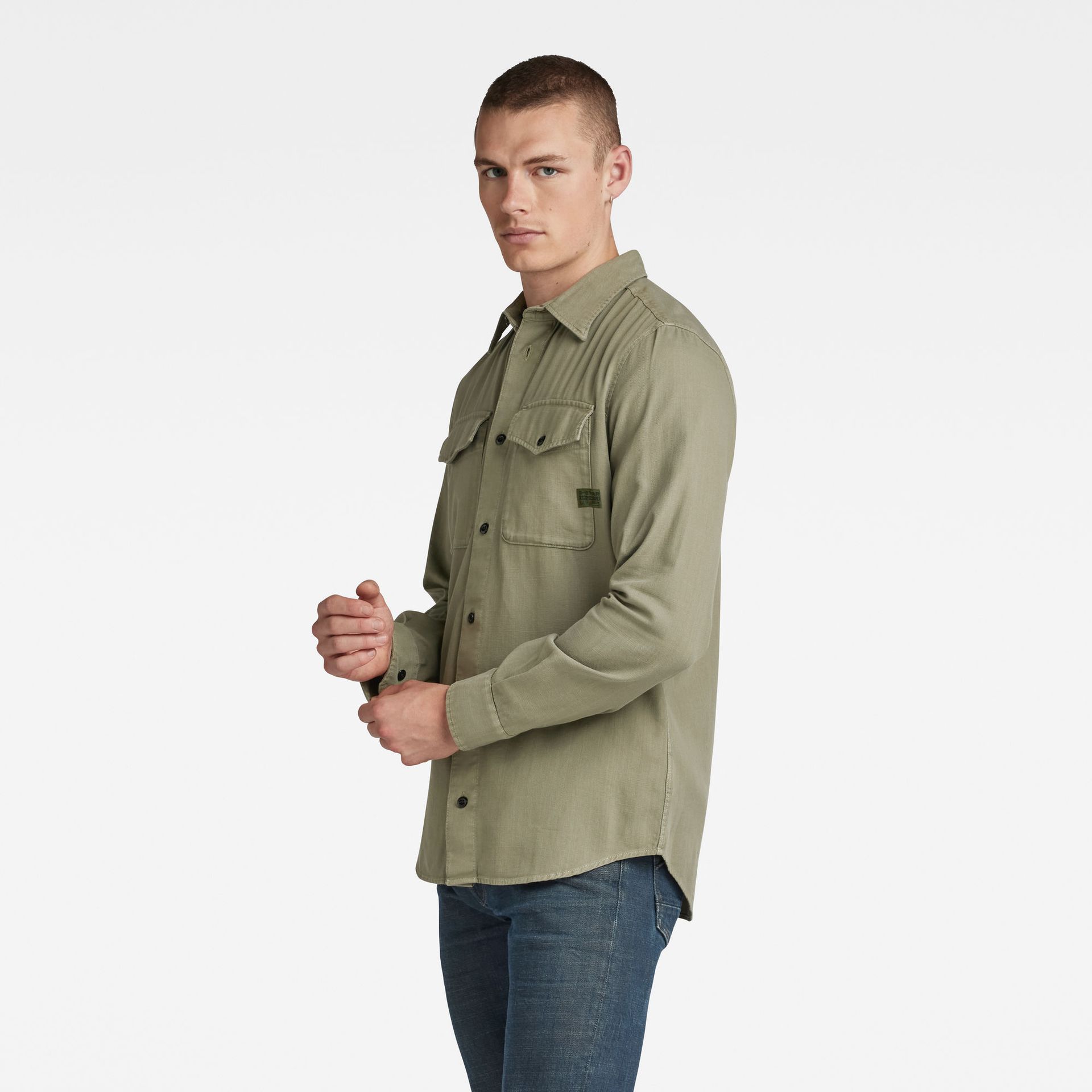 G-star Raw Marine Slim Shirt l\s B681 shamrock gd 2900167934065
