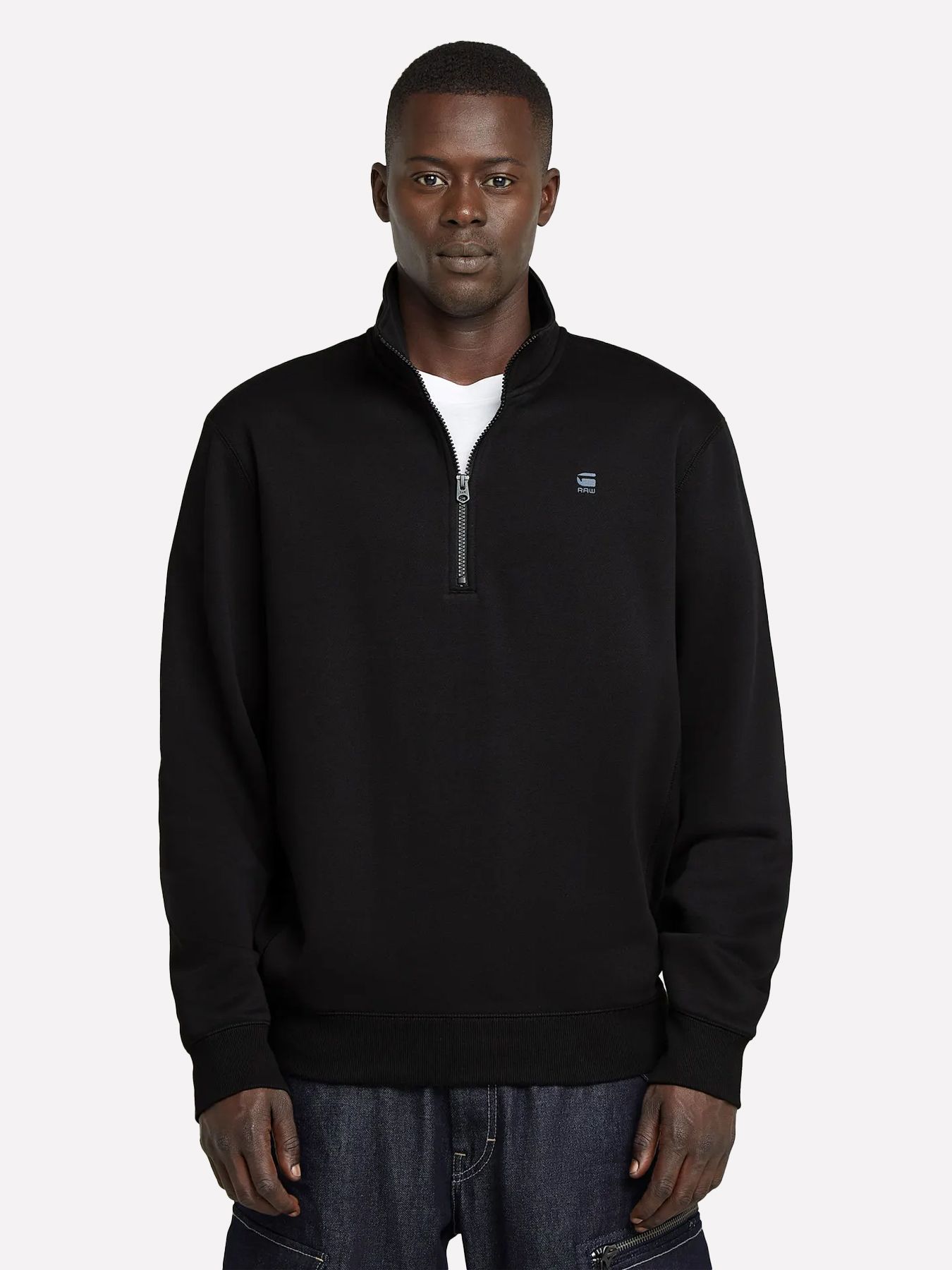 G-star Raw Premium core half zip r sw l\s 6484 dk black 00119193-EKA07001300000011