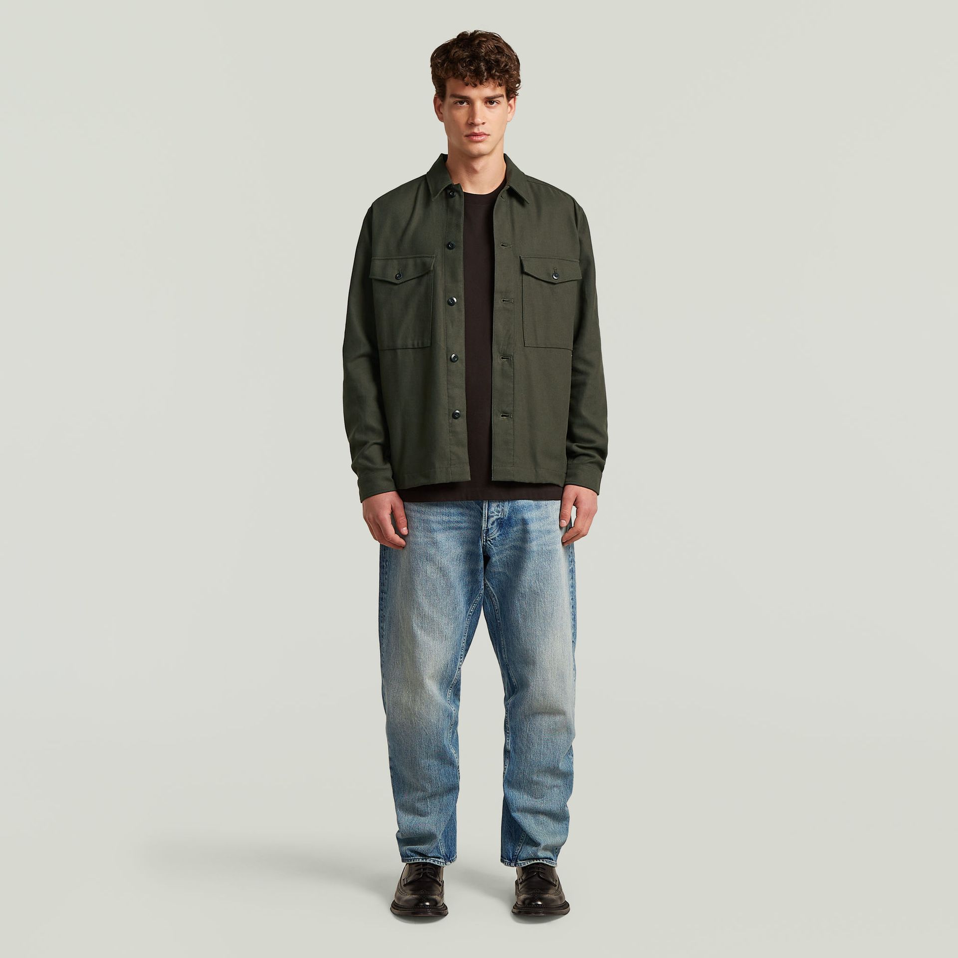 G-star Raw Core LW overshirt 995 asfalt 2900167944071