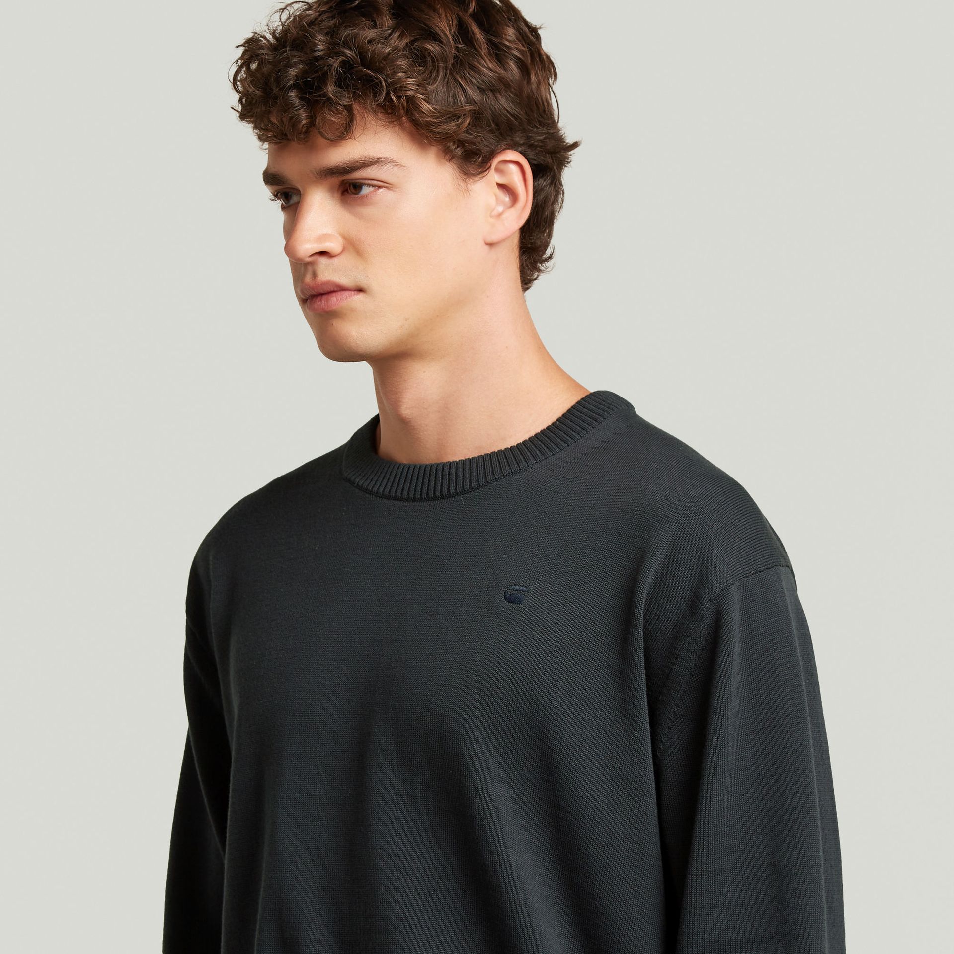 G-star Raw Core refined r knit 1227 dk legion blue 2900167954049