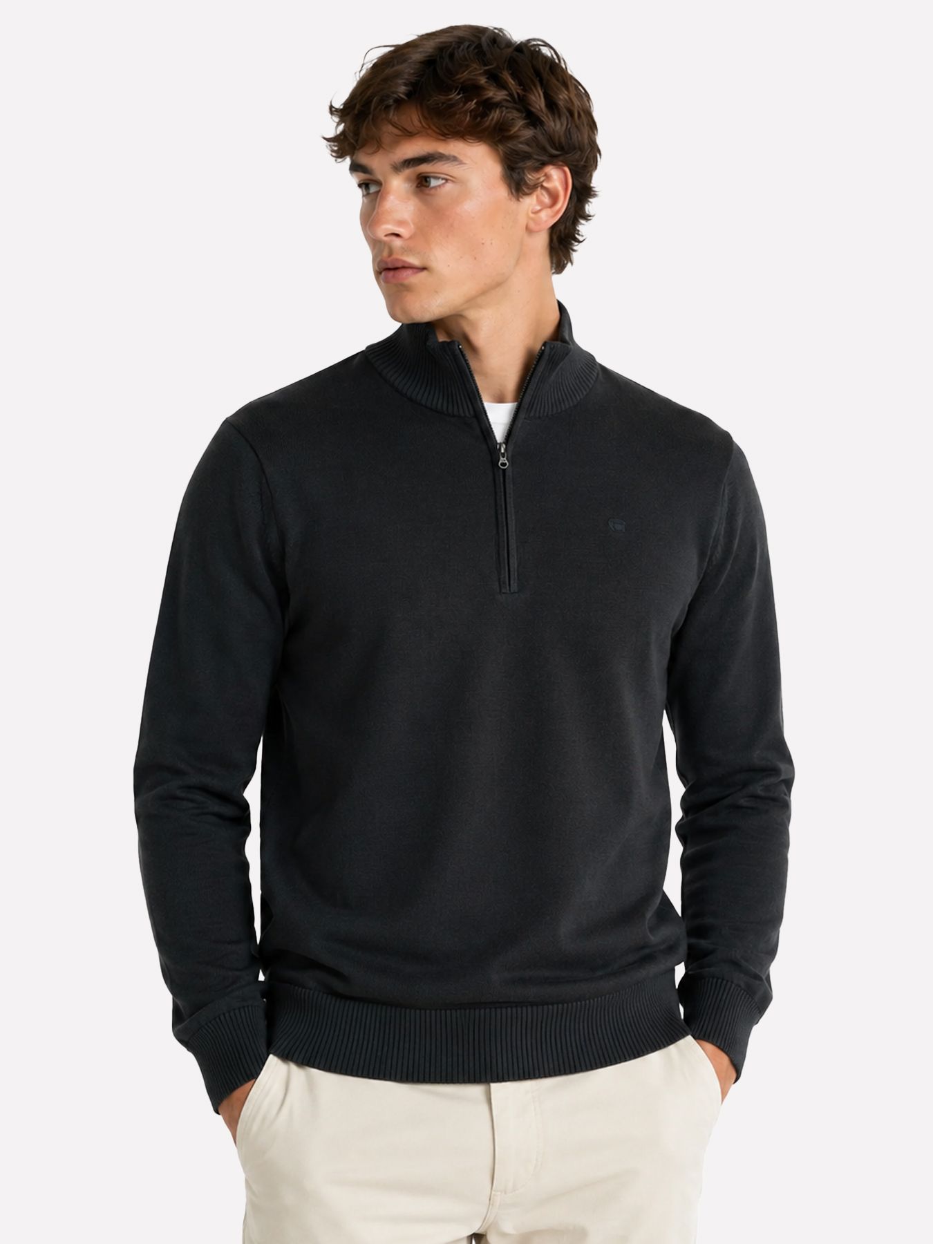 G-star Raw Core refined half zip knit 1227 dk legion blue 2900167956043