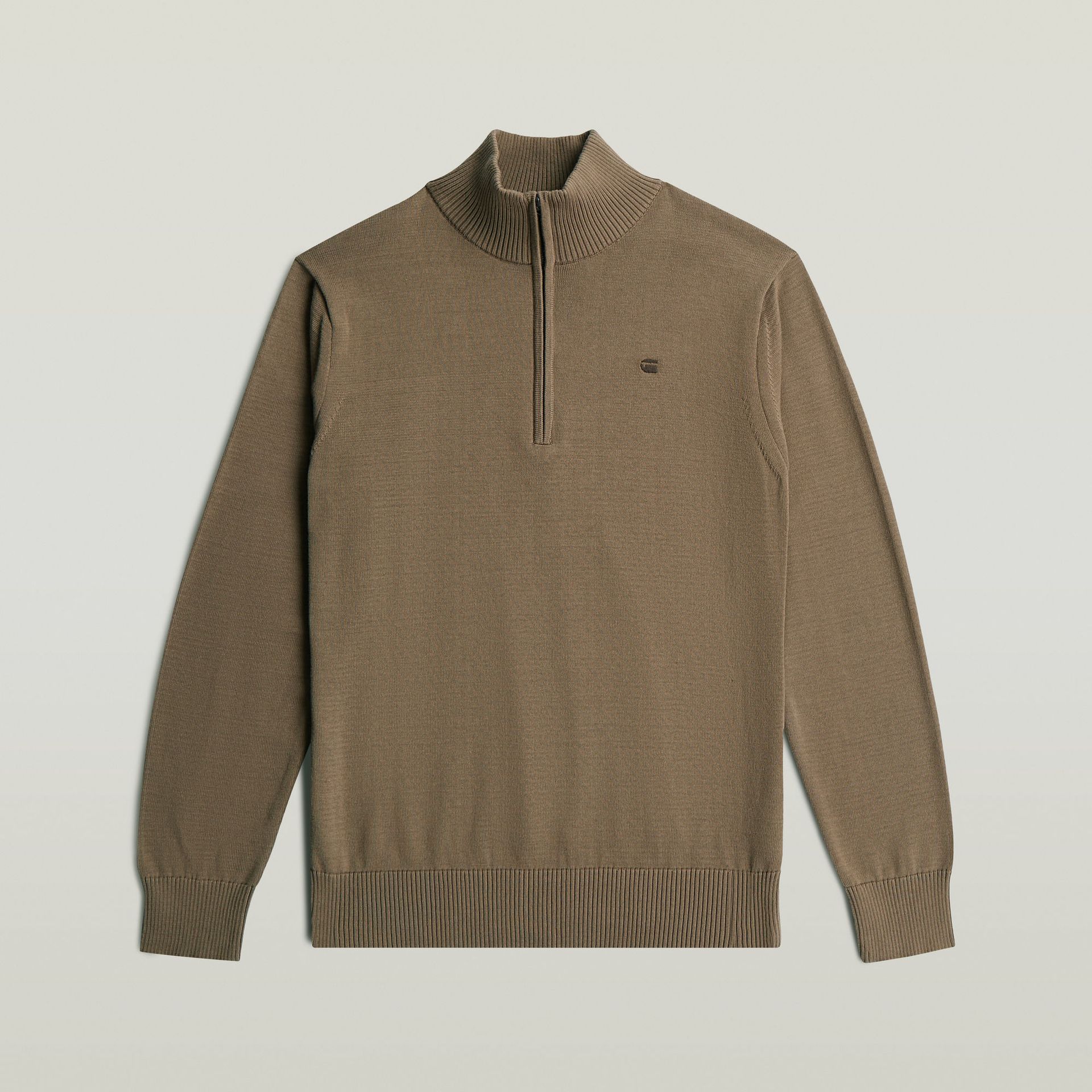 G-star Raw Core refined half zip knit J248 fossil 00119207-EKA07001300000303