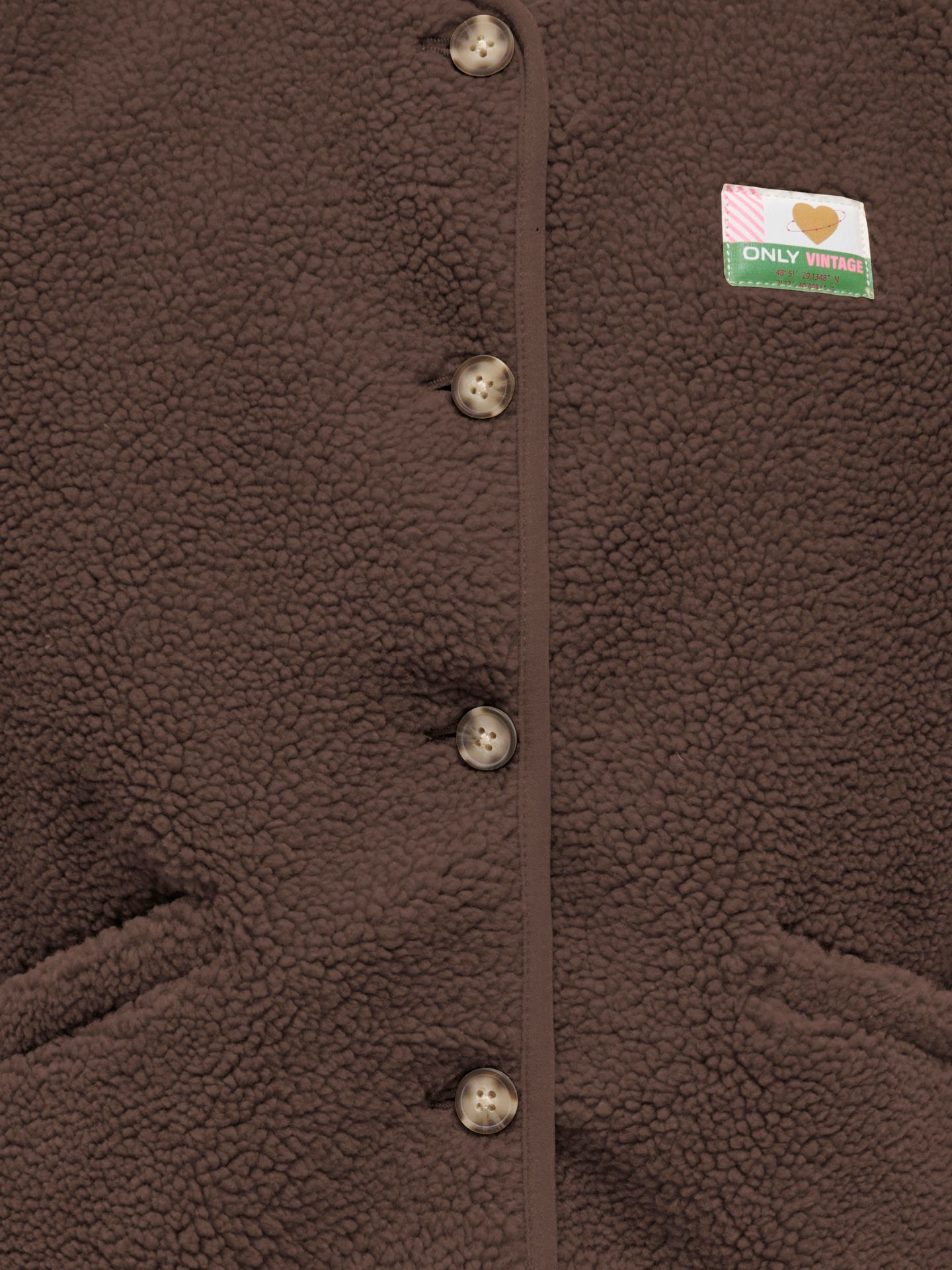 Only KOGBABY TEDDY VEST CS PNT Chocolate Martini/Vintage Badge 2900167964048