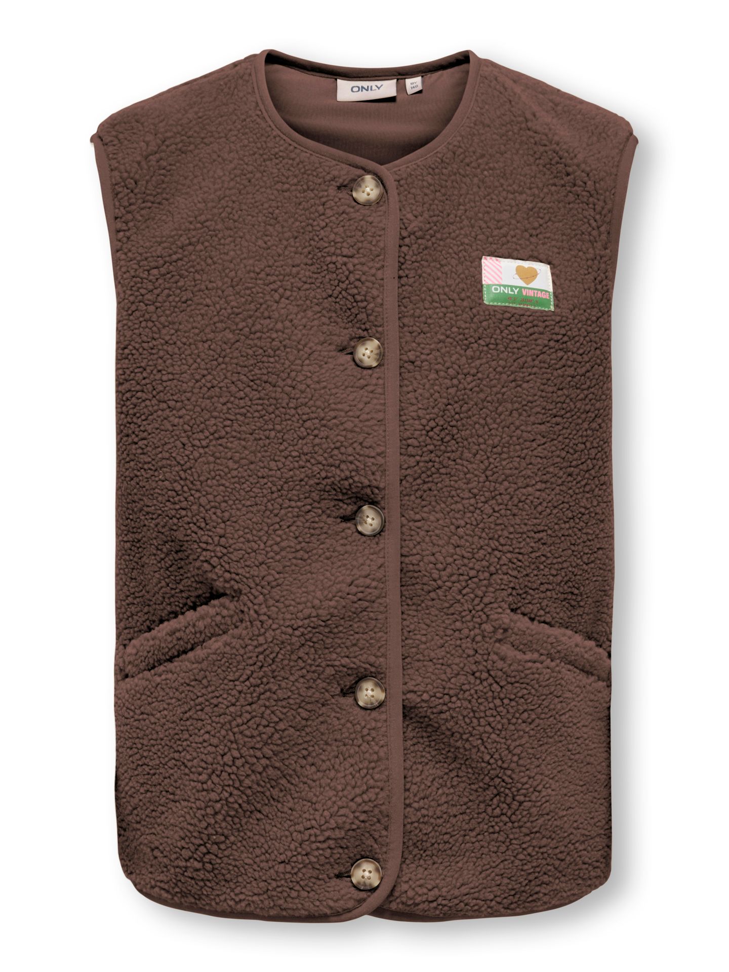 Only KOGBABY TEDDY VEST CS PNT Chocolate Martini/Vintage Badge 2900167964048