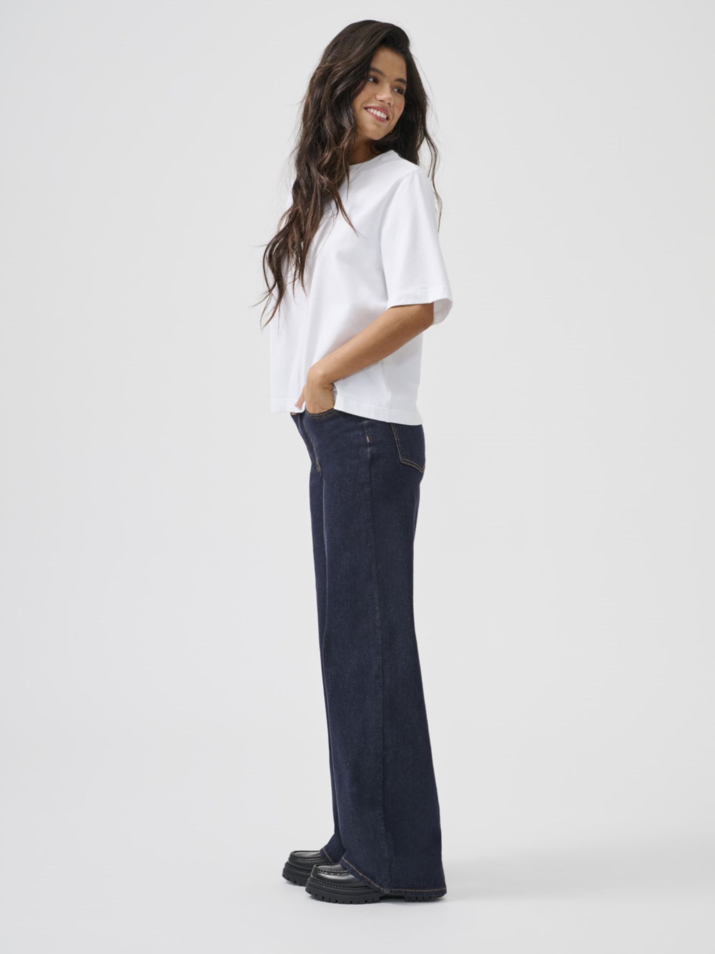 Only ONLMADISON BLUSH HW WIDE DNM REA024 Dark Blue Denim/RINSE 00119213-EKA26011400003244