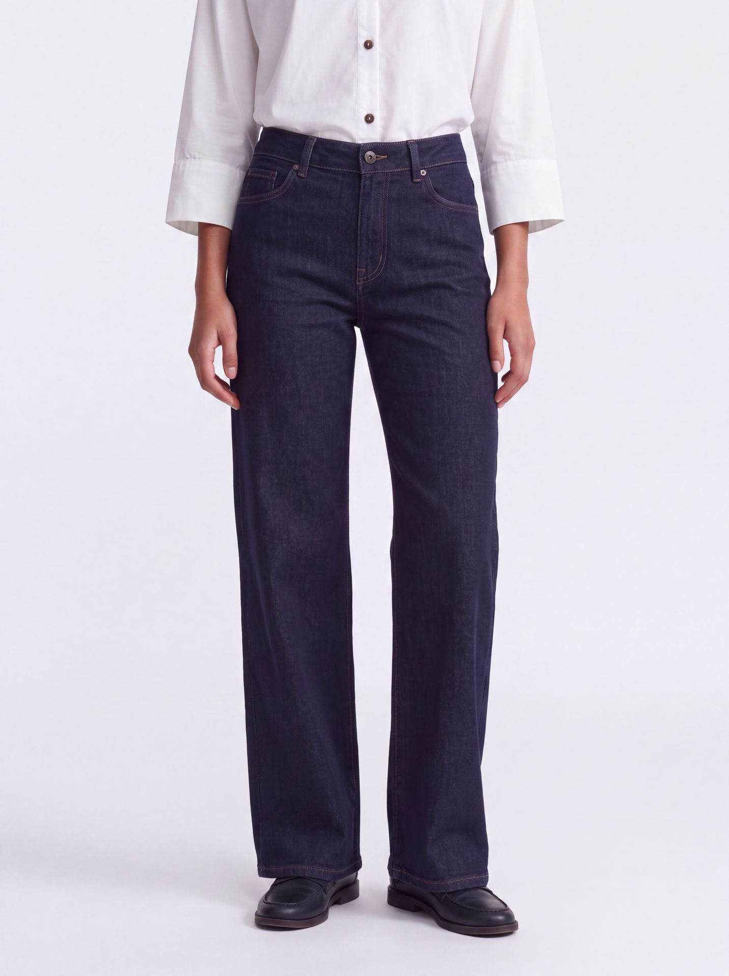 Only ONLMADISON BLUSH HW WIDE DNM REA024 Dark Blue Denim/RINSE 00119213-EKA26011400003244