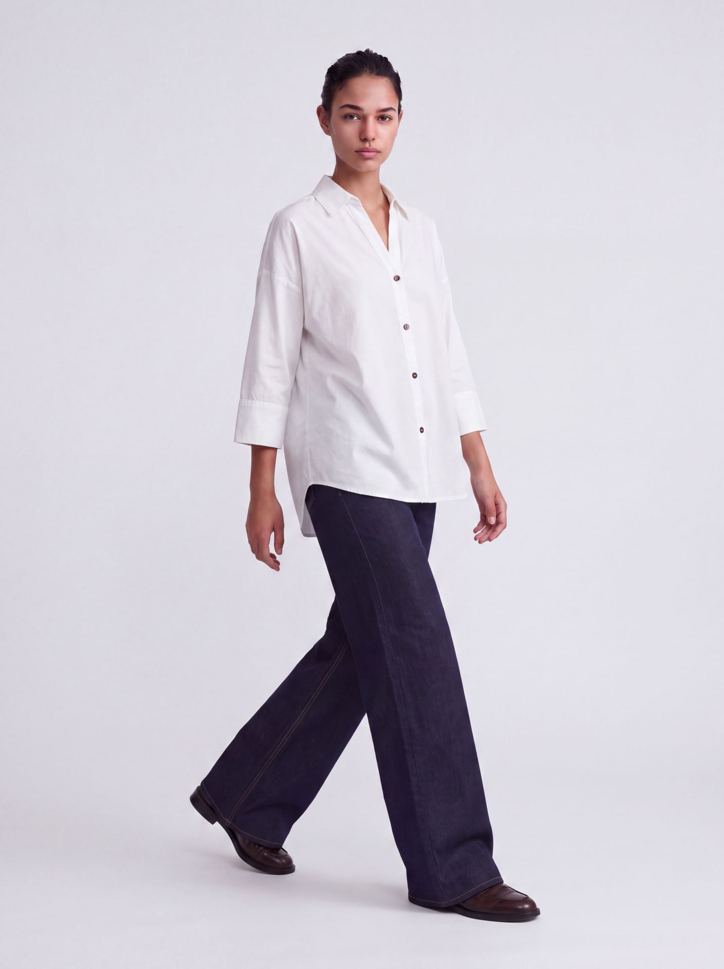 Only ONLMADISON BLUSH HW WIDE DNM REA024 Dark Blue Denim/RINSE 2900167968053