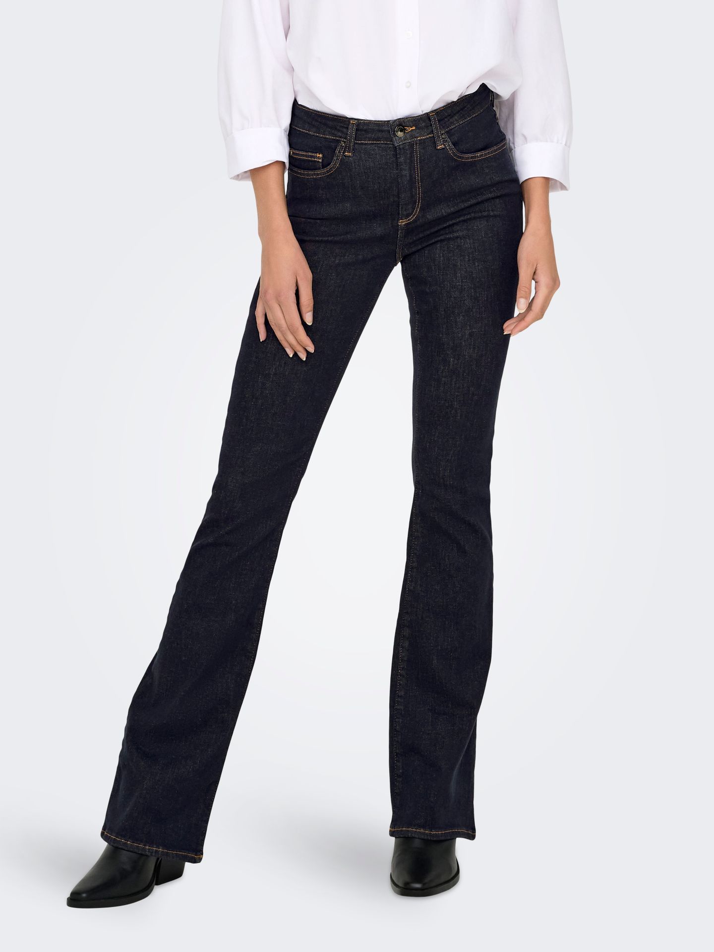 Only ONLBLUSH MID FL STAYBLUE DNM REA023 Dark Blue Denim 2900167970117