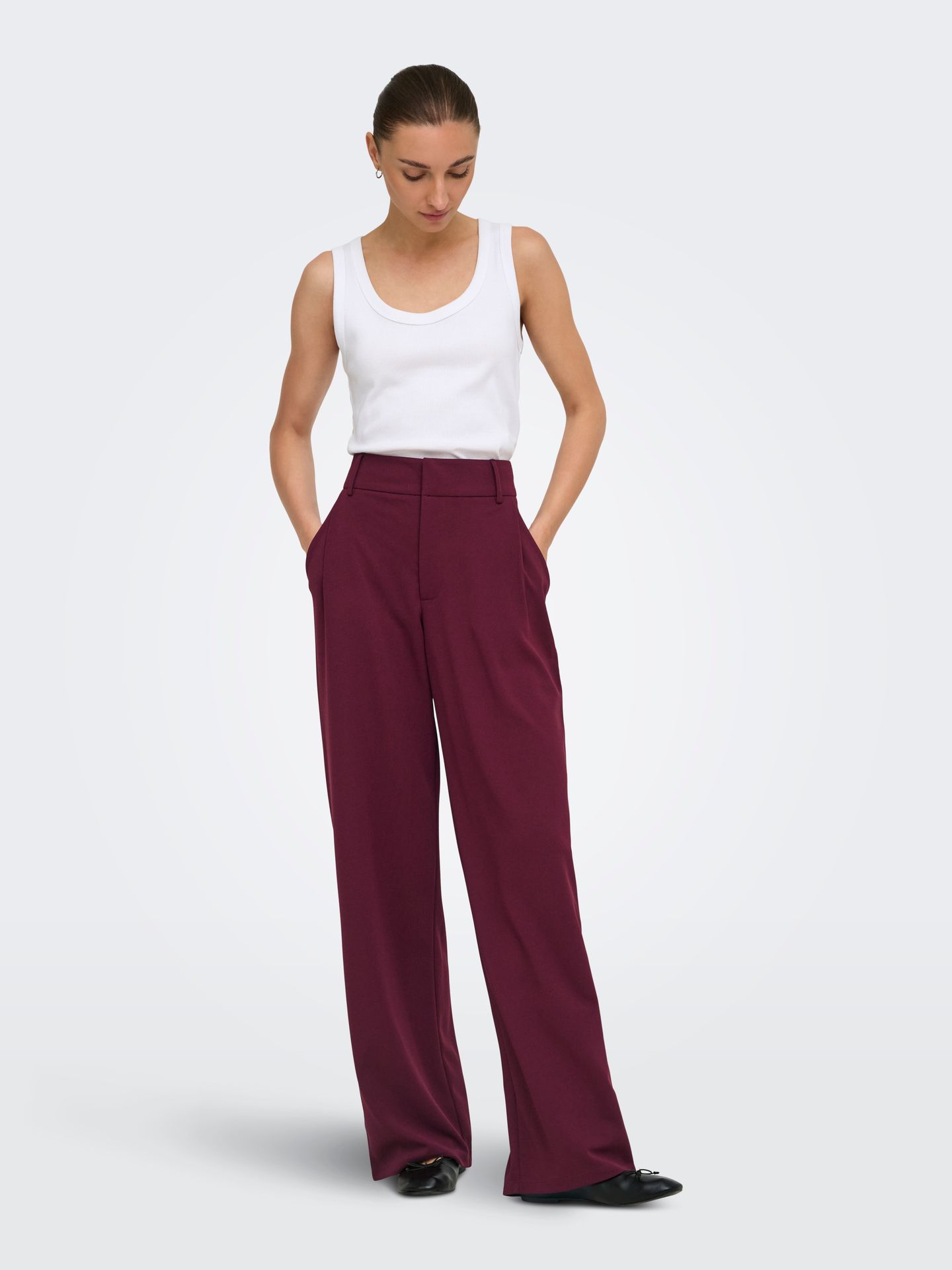 Only JDYGEGGO LIFE OCCASION PANT JRS NOO Windsor Wine 00119218-EKA26011400003608
