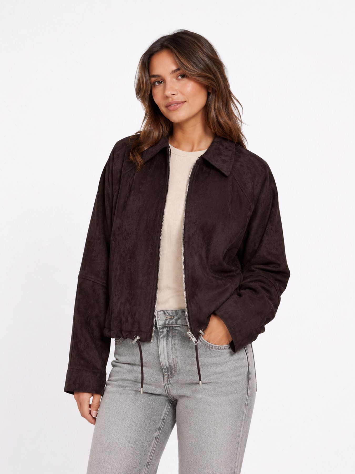 Only ONLLIXA L/S FAUX SUEDE JACKET CC PN Chocolate Torte 00119219-EKA26011400003114