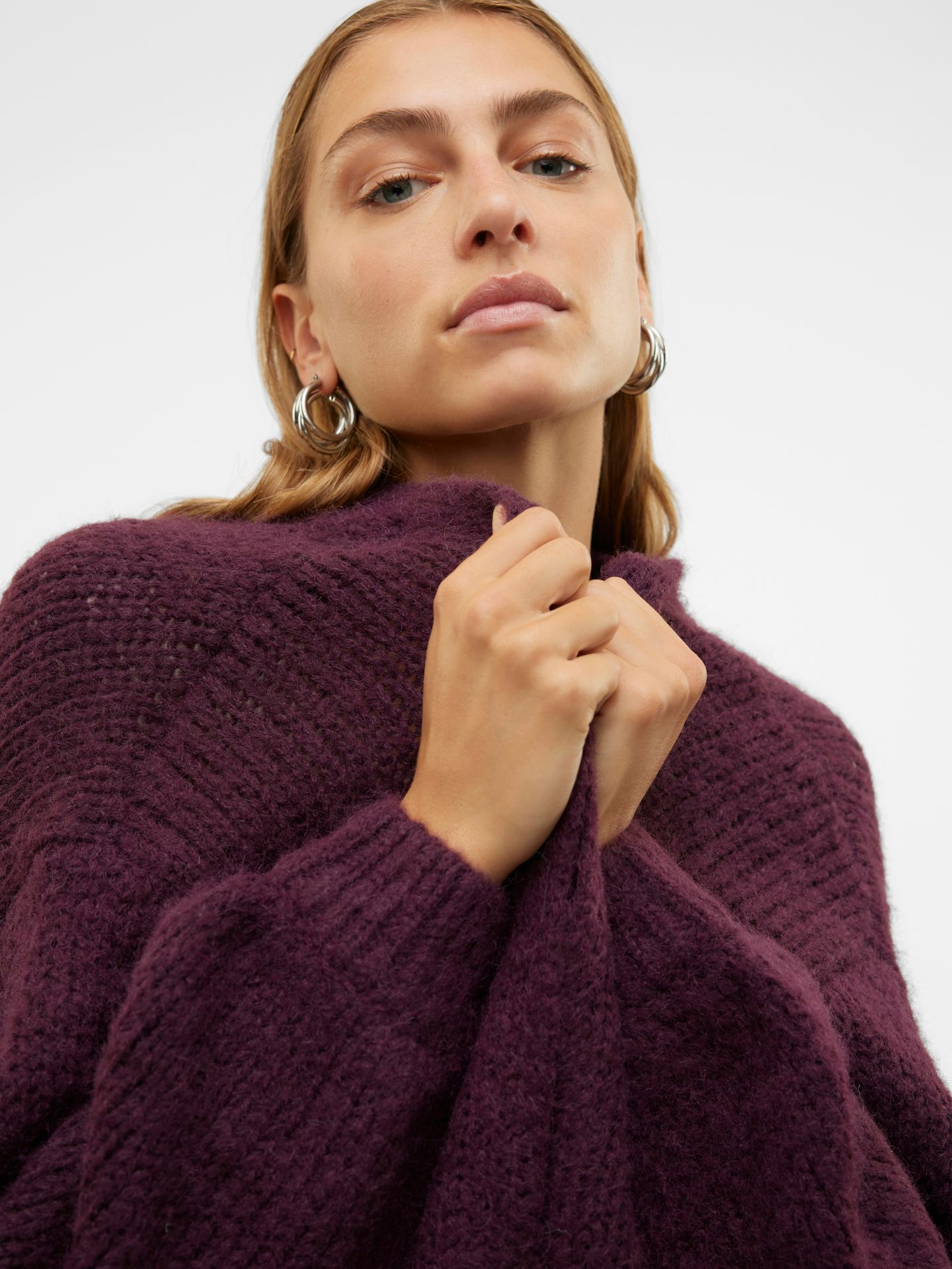 Vero Moda VMMAYBE LS OPEN CARDIGAN NOOS Winetasting 2900167994014