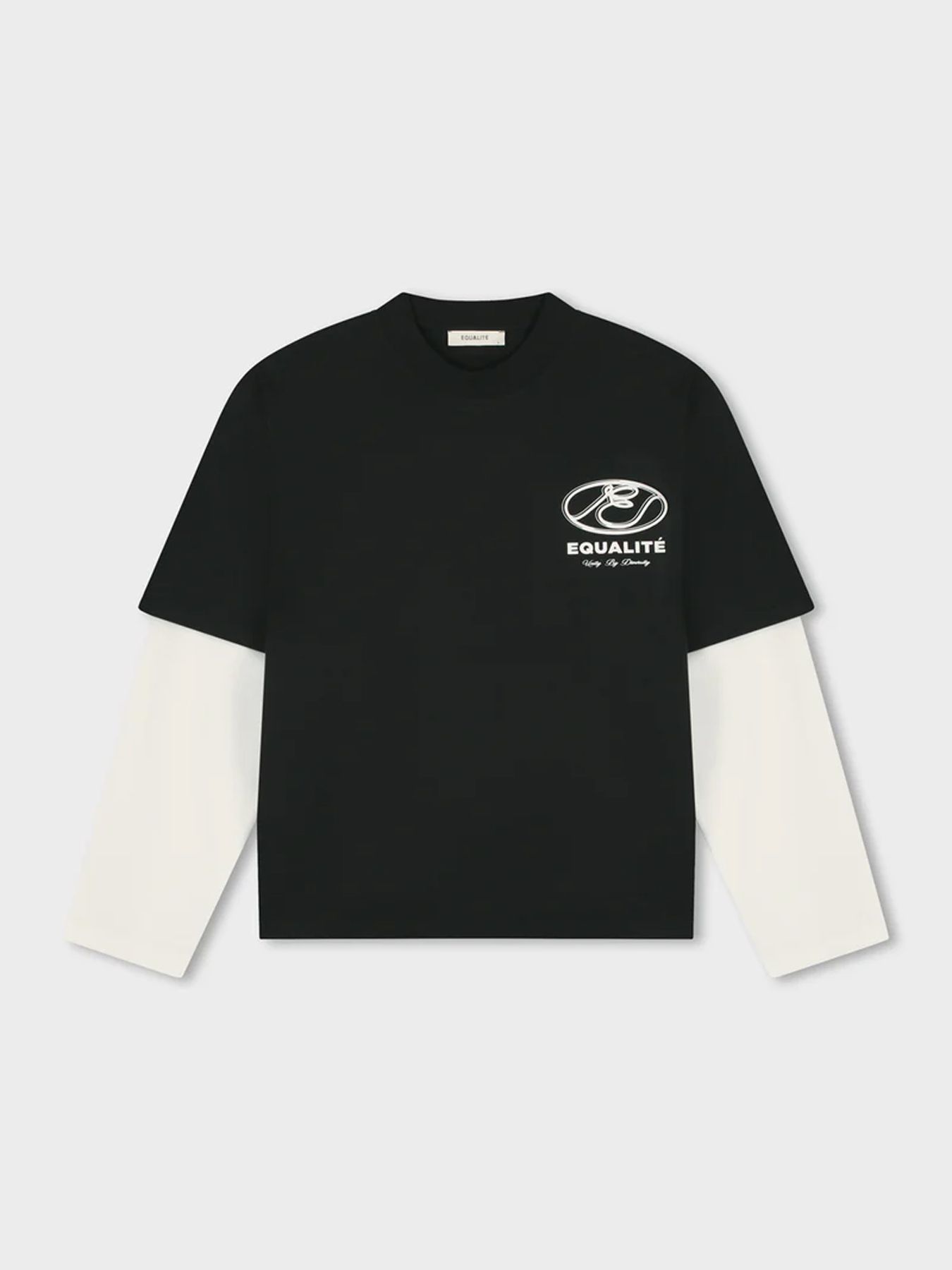  Arid double layer oversized longsleeve tee Black 2900168001032