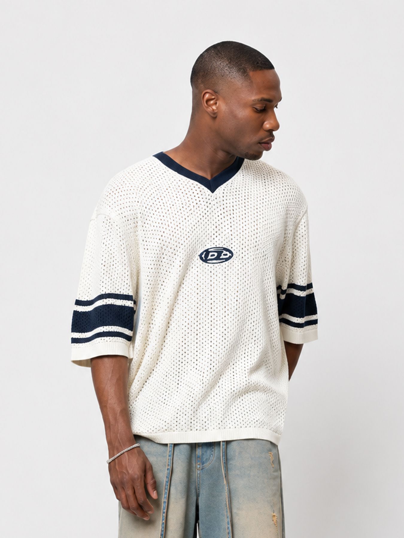  Charles knit jersey tee Off White 00119228-OFFWHITE